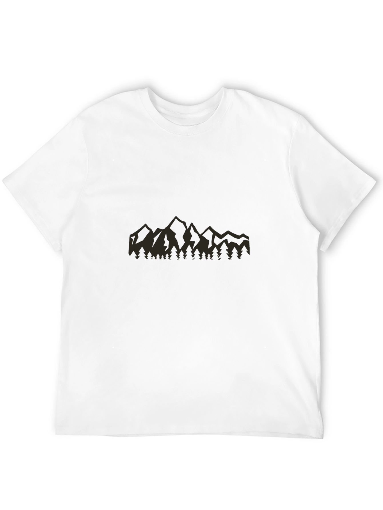 Mountain Silhouette Graphic Tee - Black