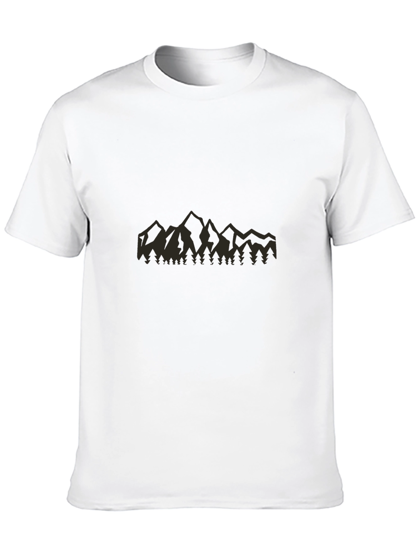 Mountain Silhouette Graphic Tee - Black