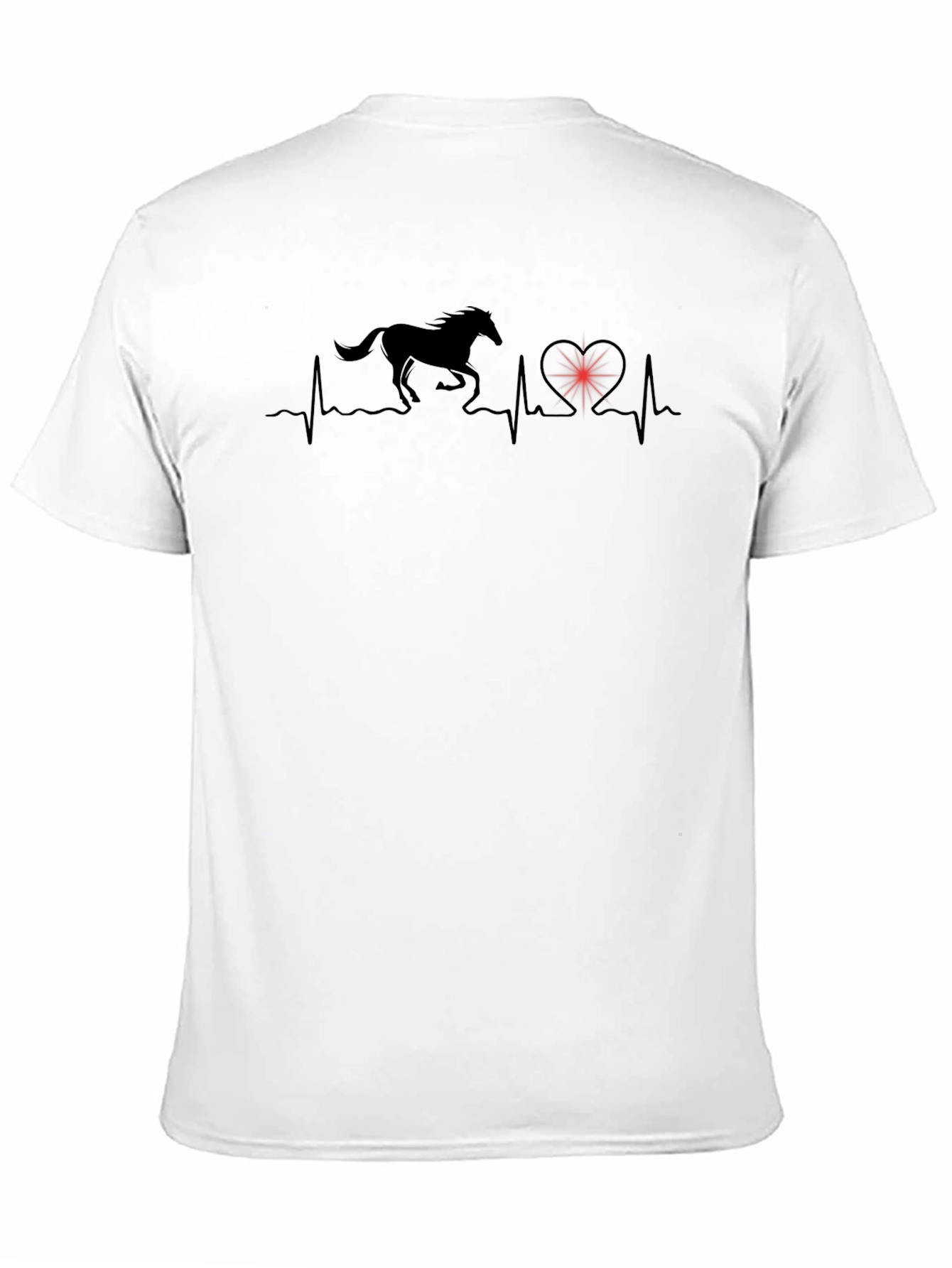 Horse Heartbeat T-Shirt - Equestrian Love