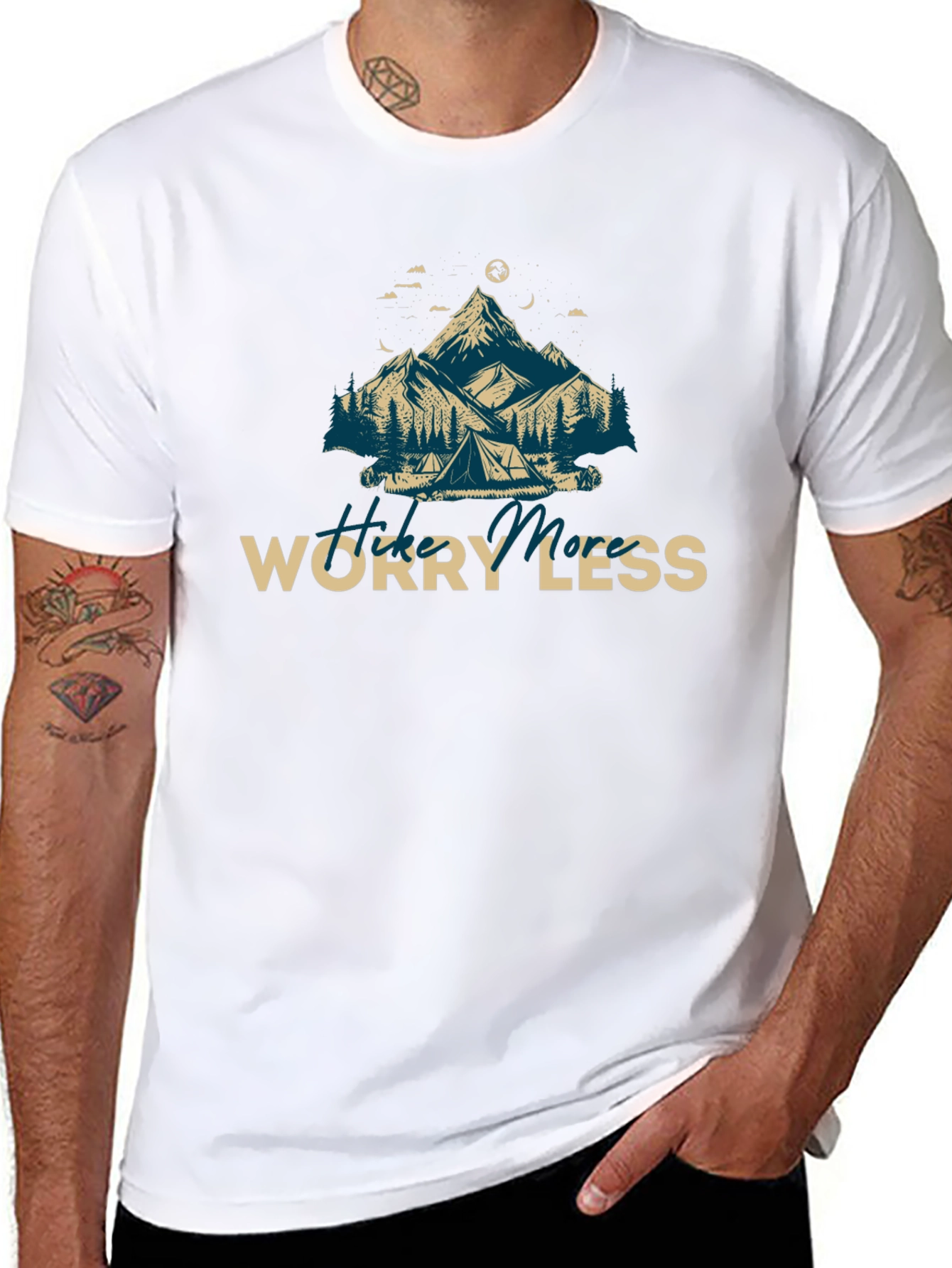 Hike More Worry Less Graphic Tee