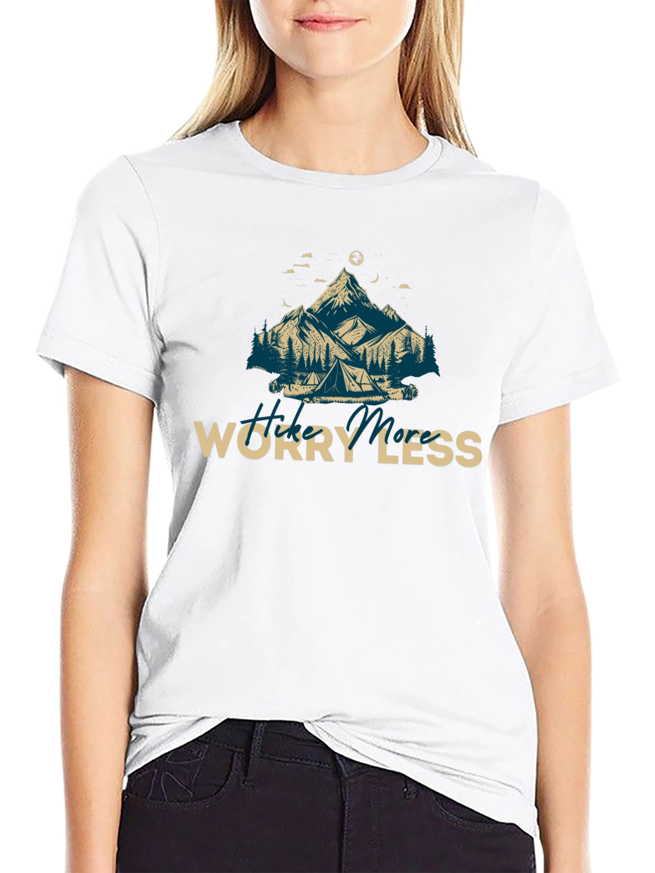Hike More Worry Less Graphic Tee
