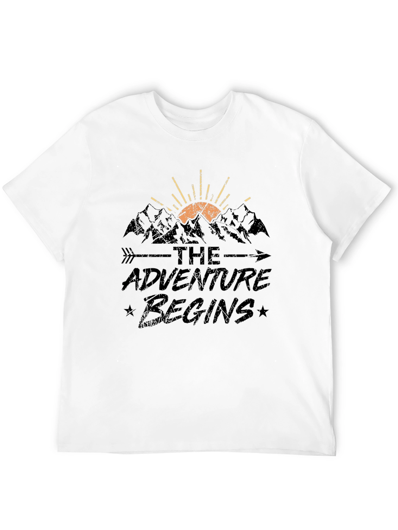 The Adventure Begins Black T-Shirt