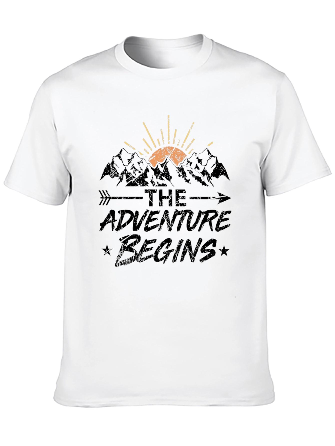 The Adventure Begins Black T-Shirt