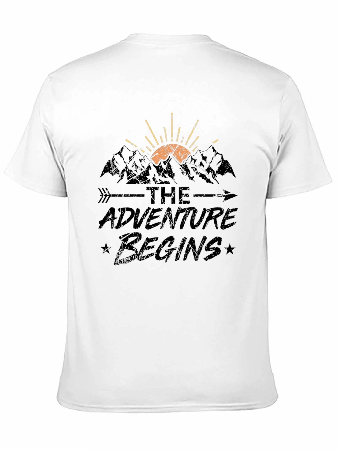 The Adventure Begins Black T-Shirt