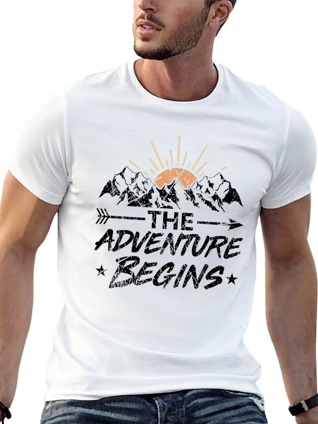 The Adventure Begins Black T-Shirt