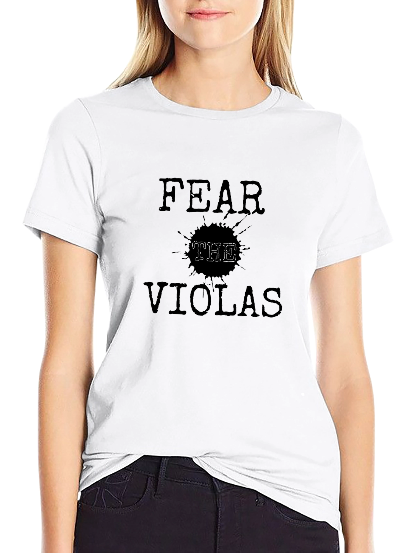 Fear The Violas T-Shirt - Black Cotton Tee