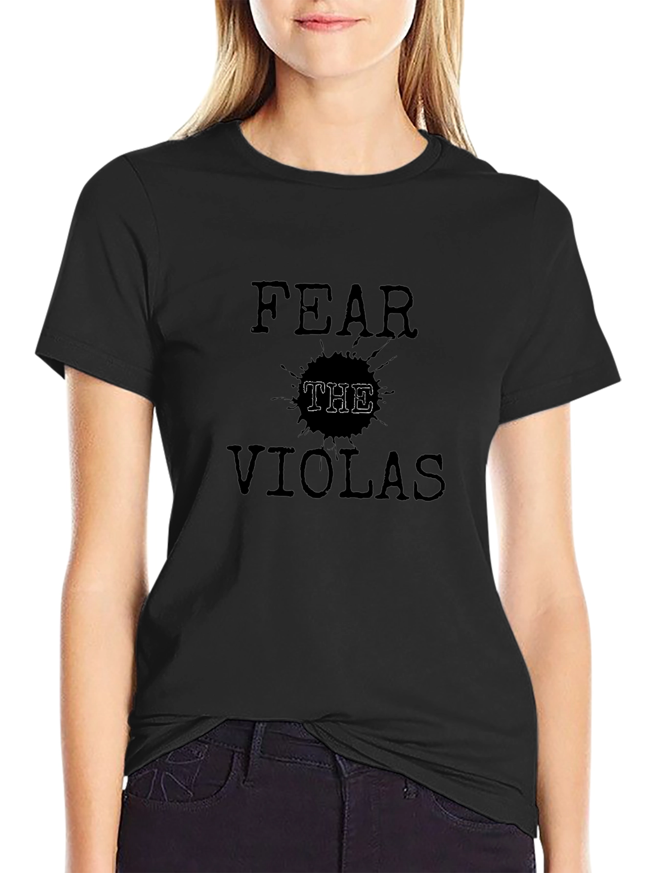 Fear The Violas T-Shirt - Black Cotton Tee