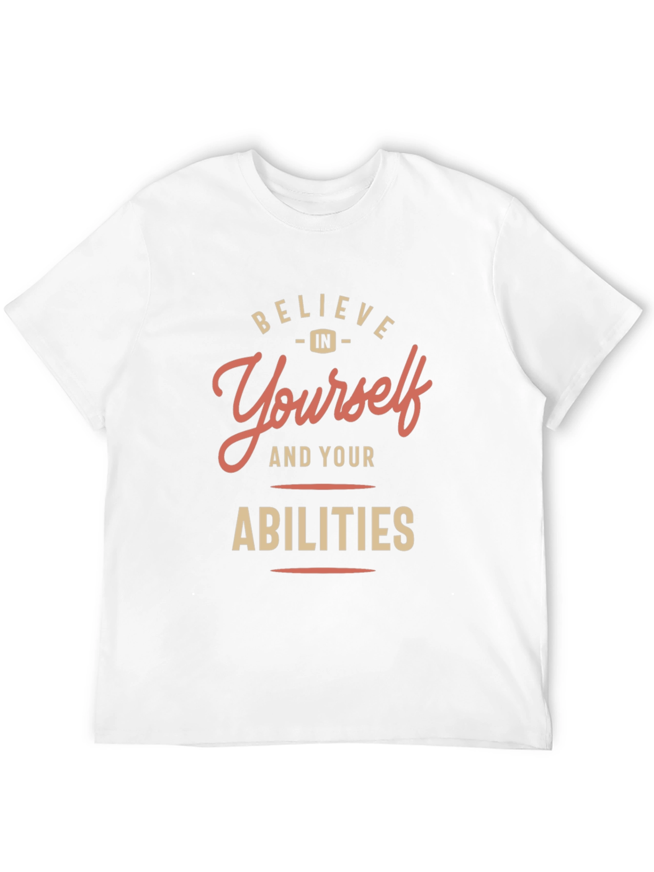 Believe in Yourself Black Graphic T-Shirt
