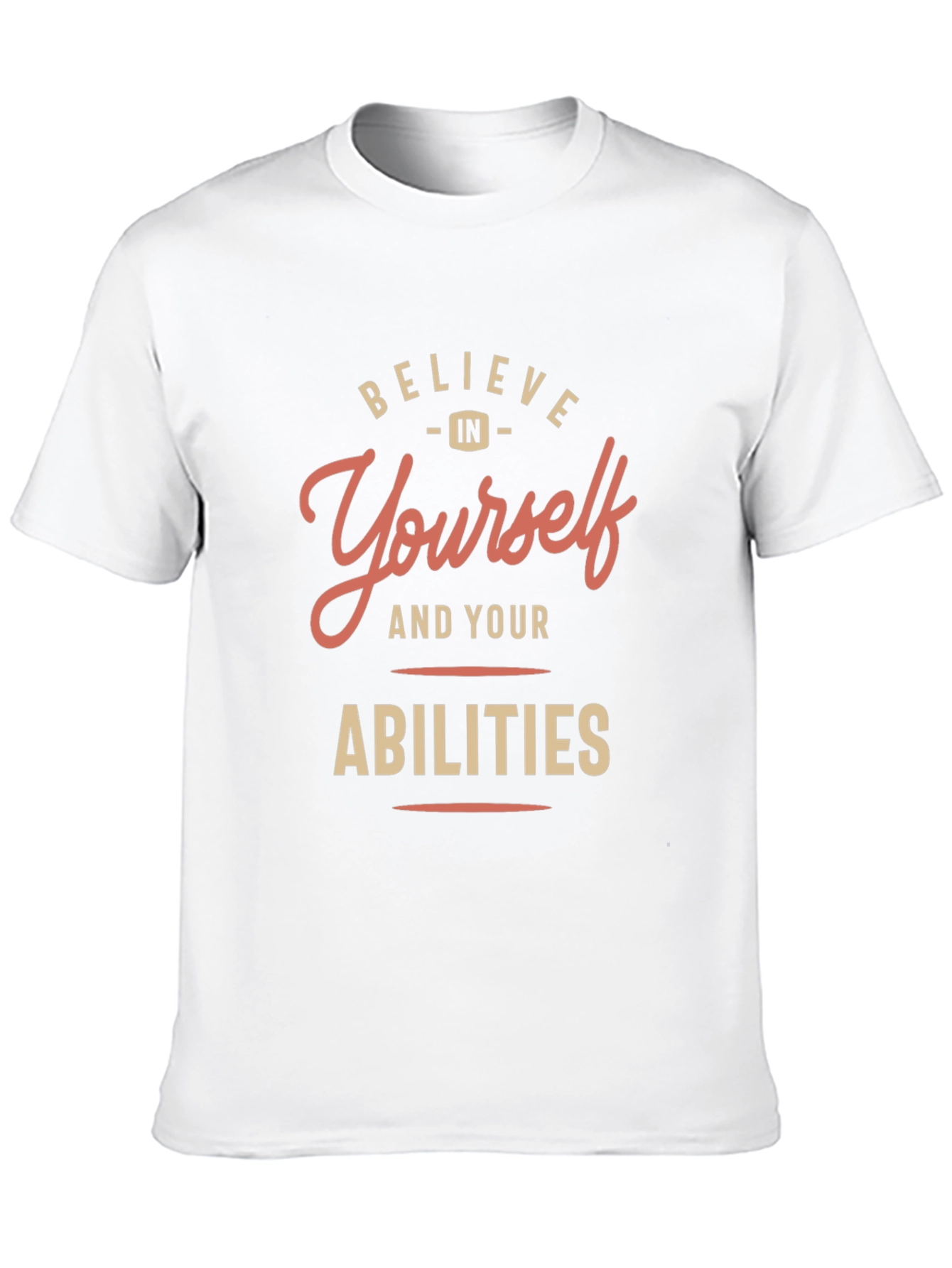 Believe in Yourself Black Graphic T-Shirt
