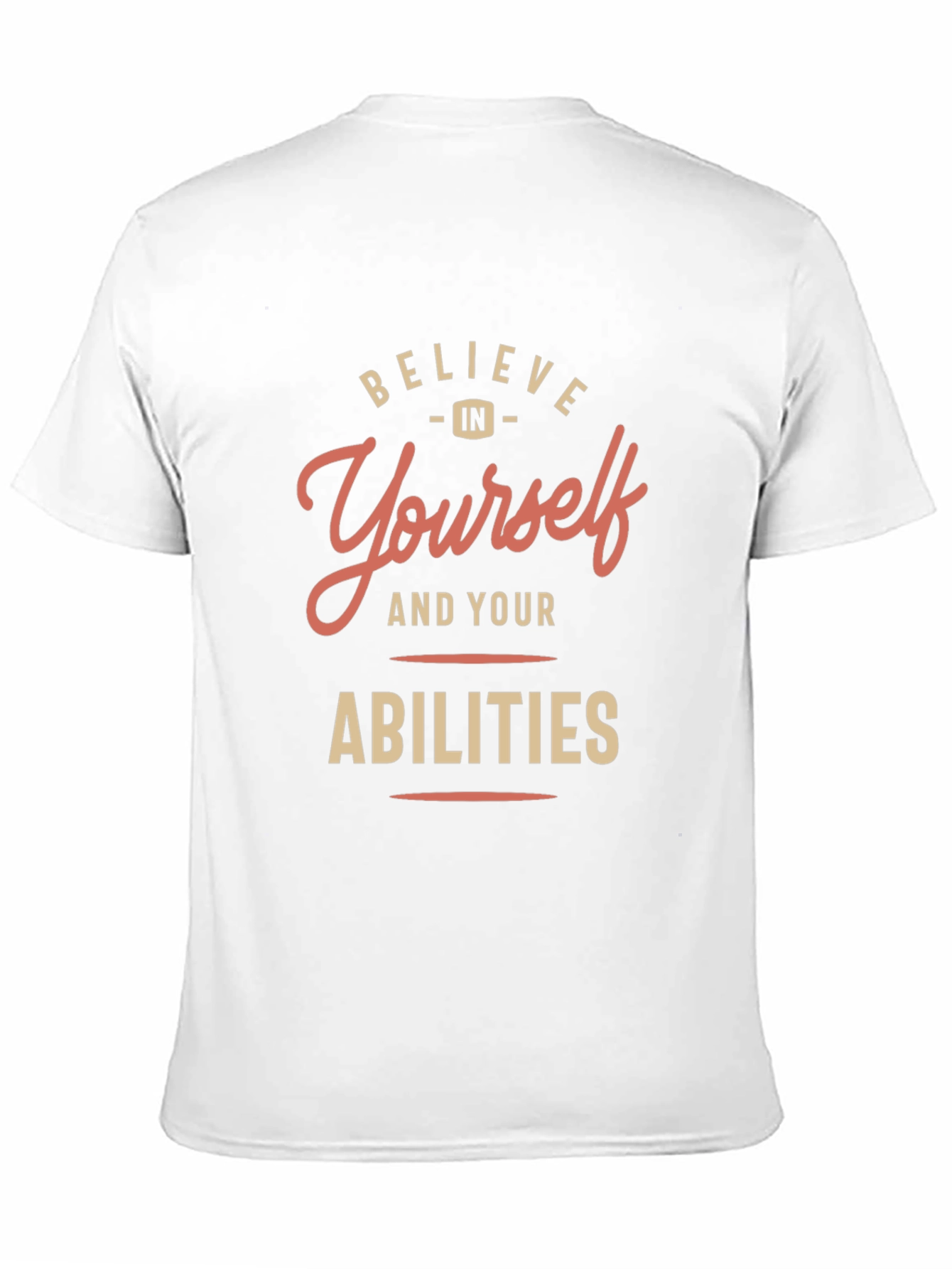 Believe in Yourself Black Graphic T-Shirt