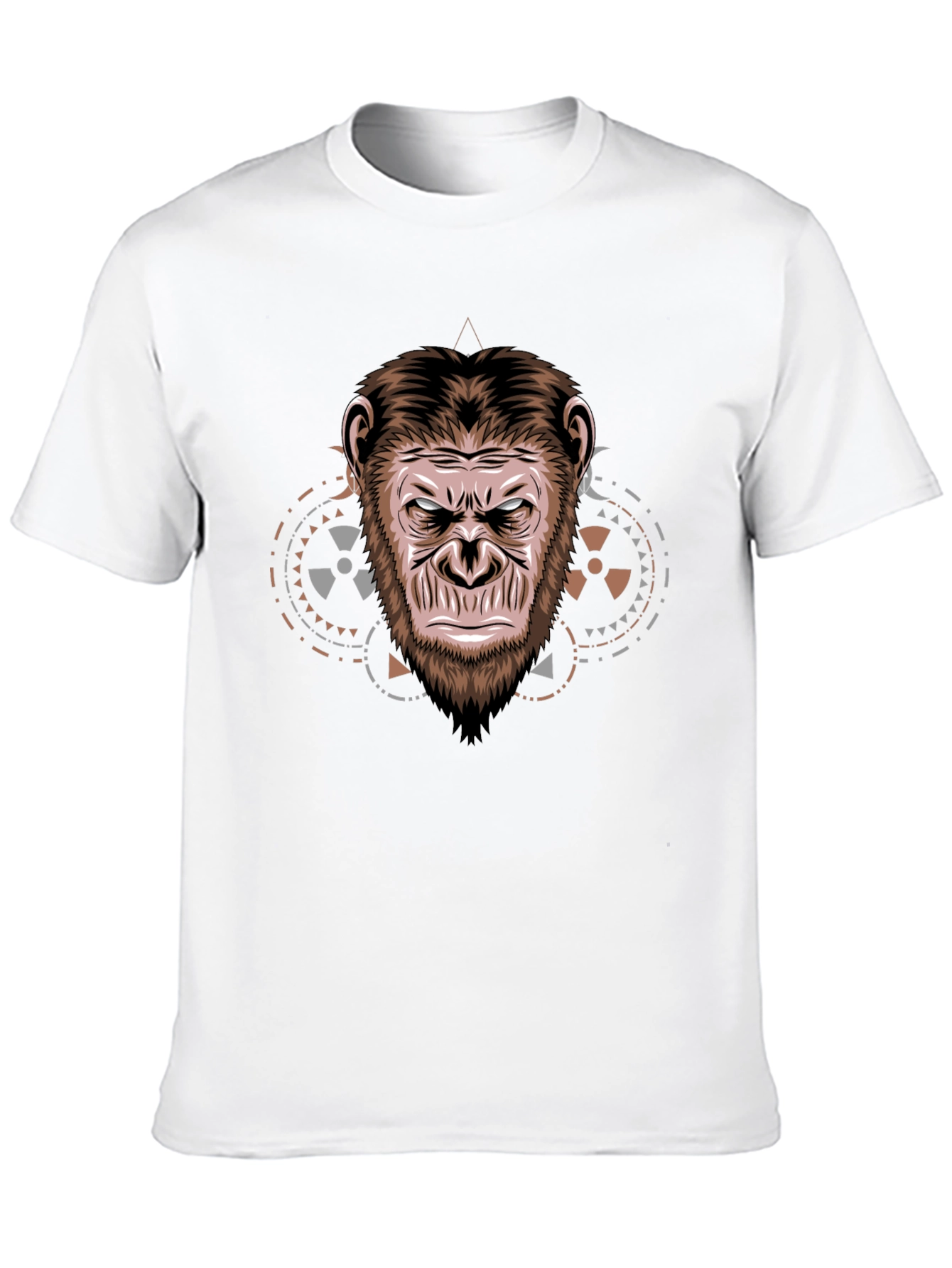 Ape Face Graphic T-Shirt - Cool Animal Design