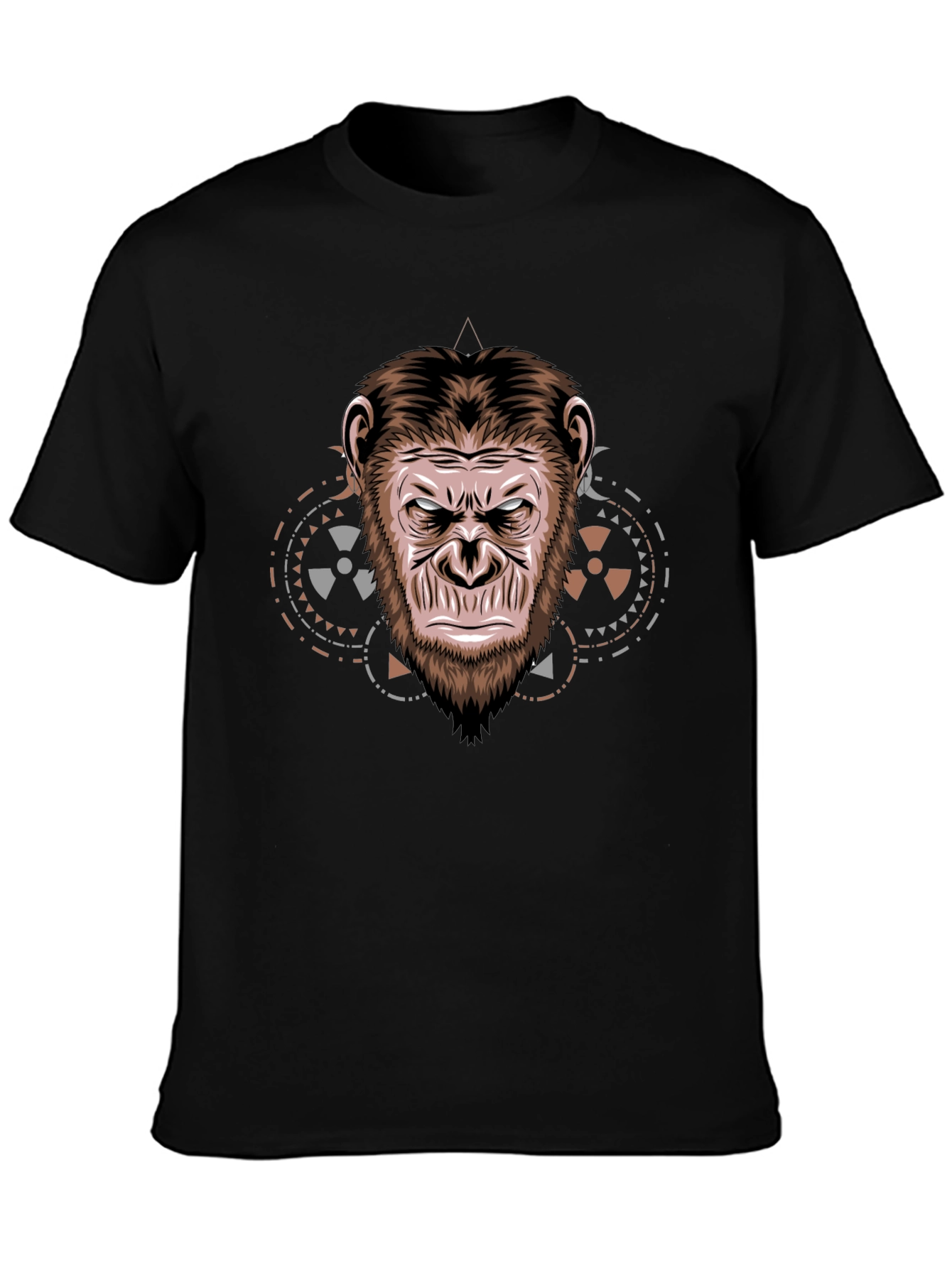 Ape Face Graphic T-Shirt - Cool Animal Design