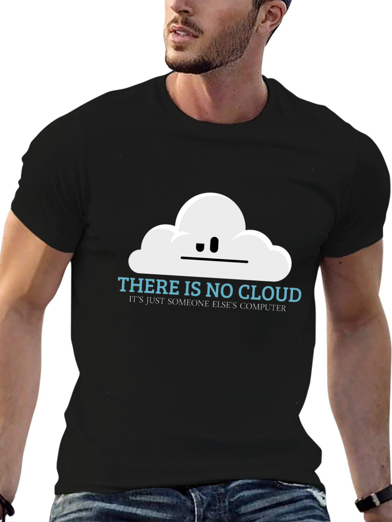 There is No Cloud Funny Techie T-Shirt