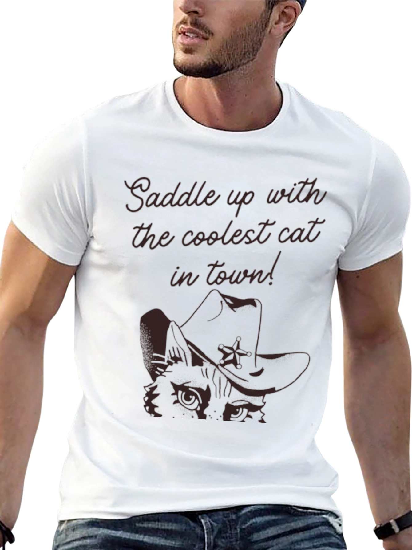 Coolest Cat in Town Graphic Tee