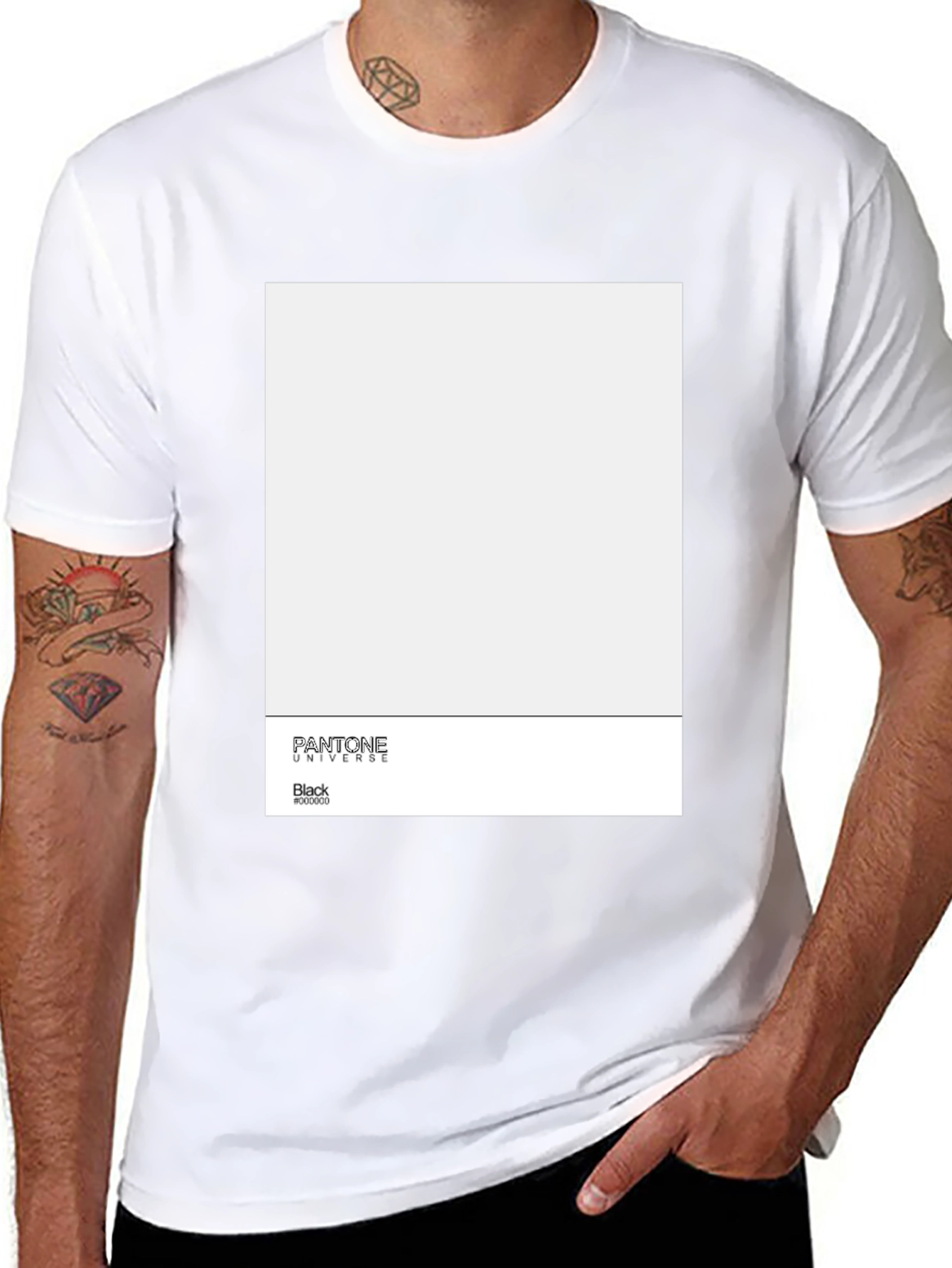 Pantone Universe Black T-Shirt - Modern Graphic Tee