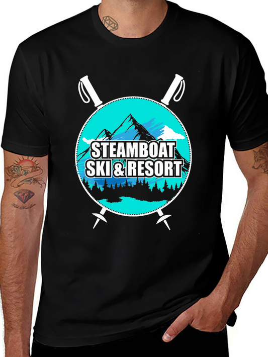 Steamboat Ski & Resort Black Graphic Tee