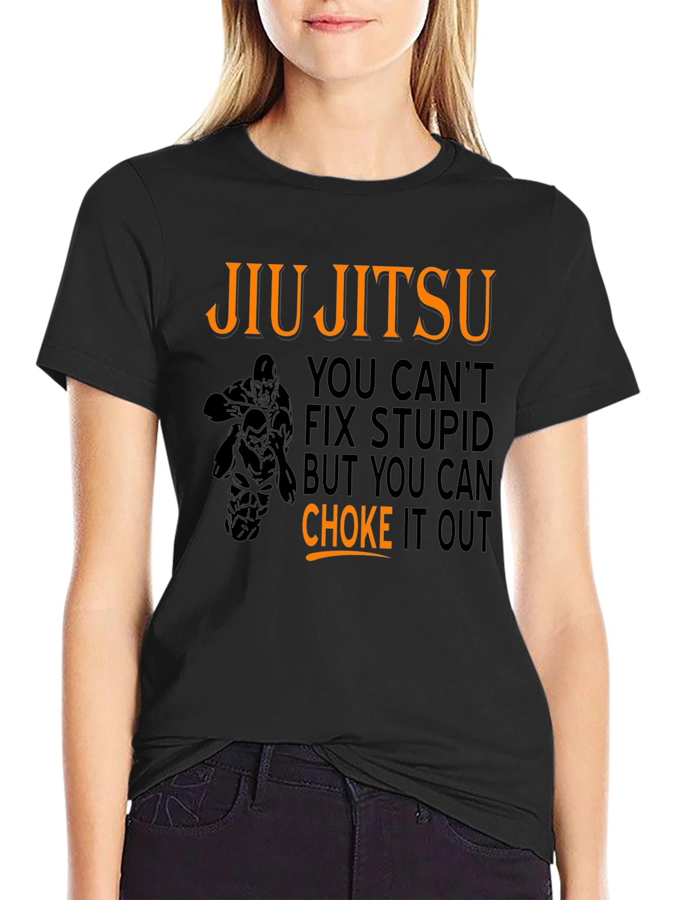 Jiu Jitsu Choke Out Graphic T-Shirt