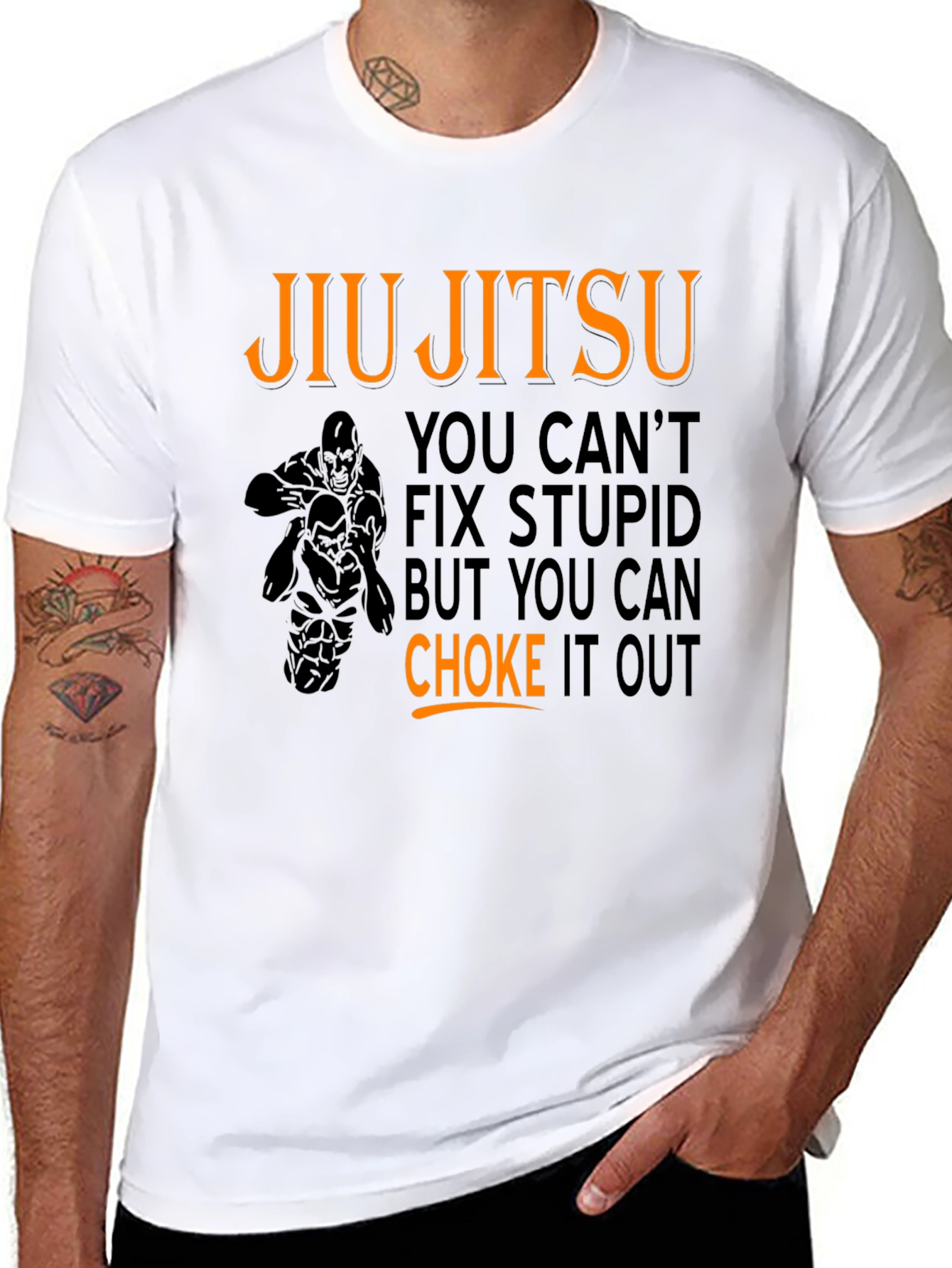 Jiu Jitsu Choke Out Graphic T-Shirt