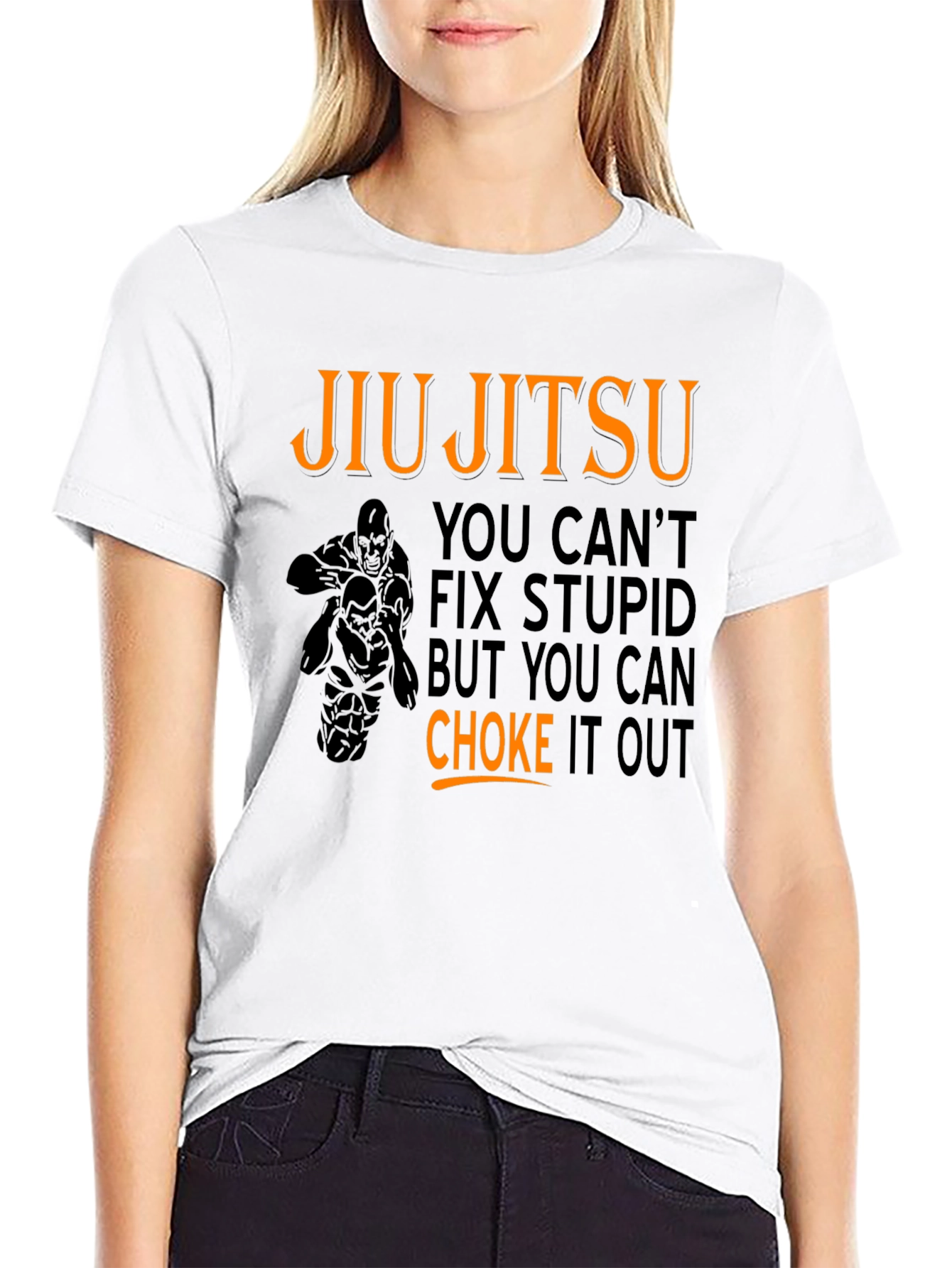 Jiu Jitsu Choke Out Graphic T-Shirt
