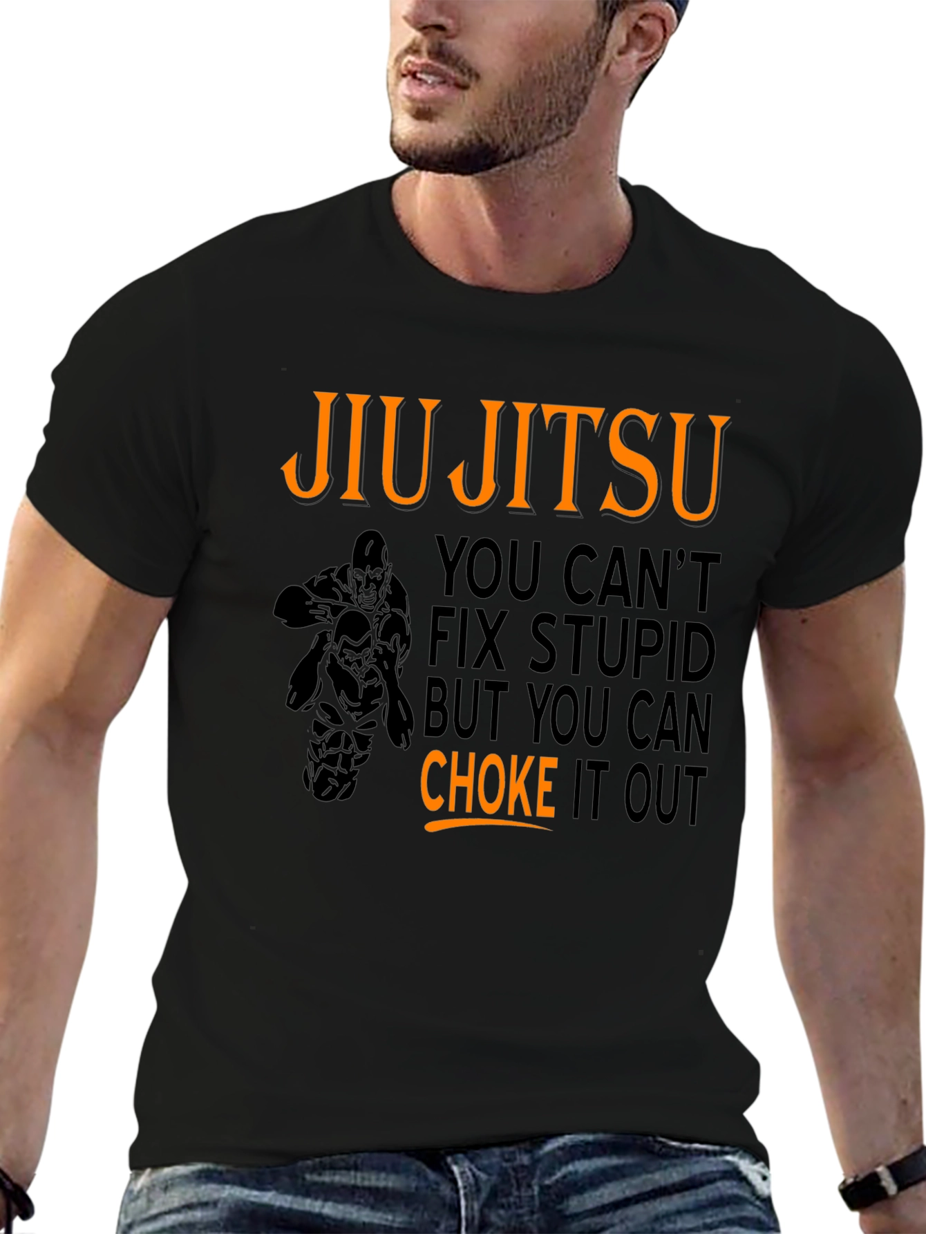 Jiu Jitsu Choke Out Graphic T-Shirt