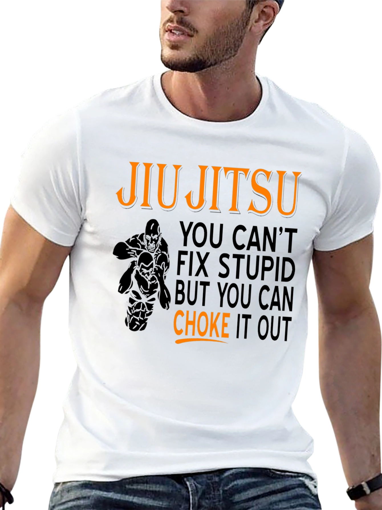 Jiu Jitsu Choke Out Graphic T-Shirt