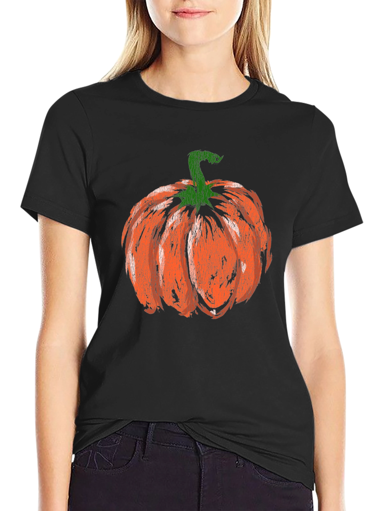 Pumpkin Graphic Tee - Halloween Fall Apparel