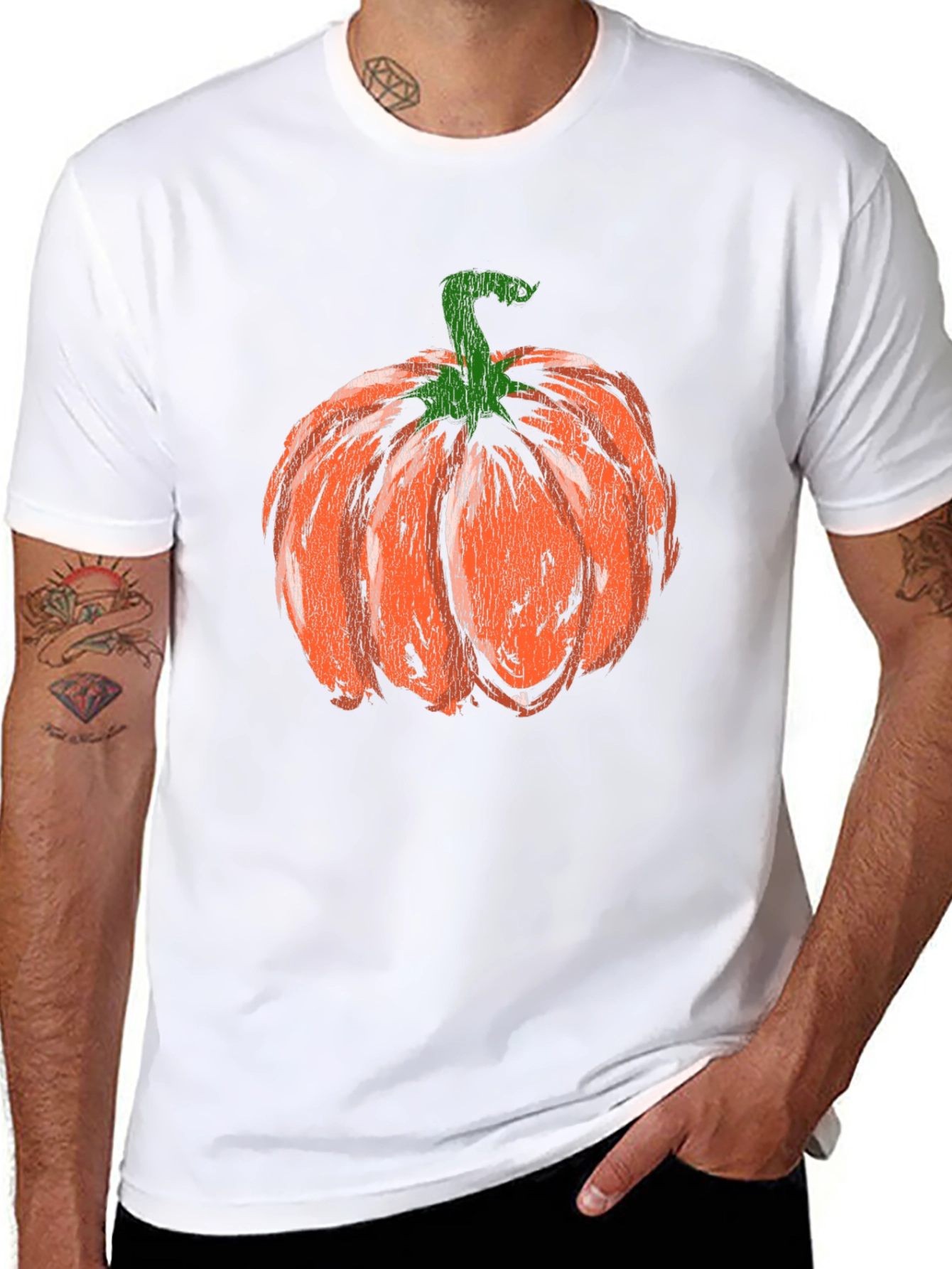 Pumpkin Graphic Tee - Halloween Fall Apparel