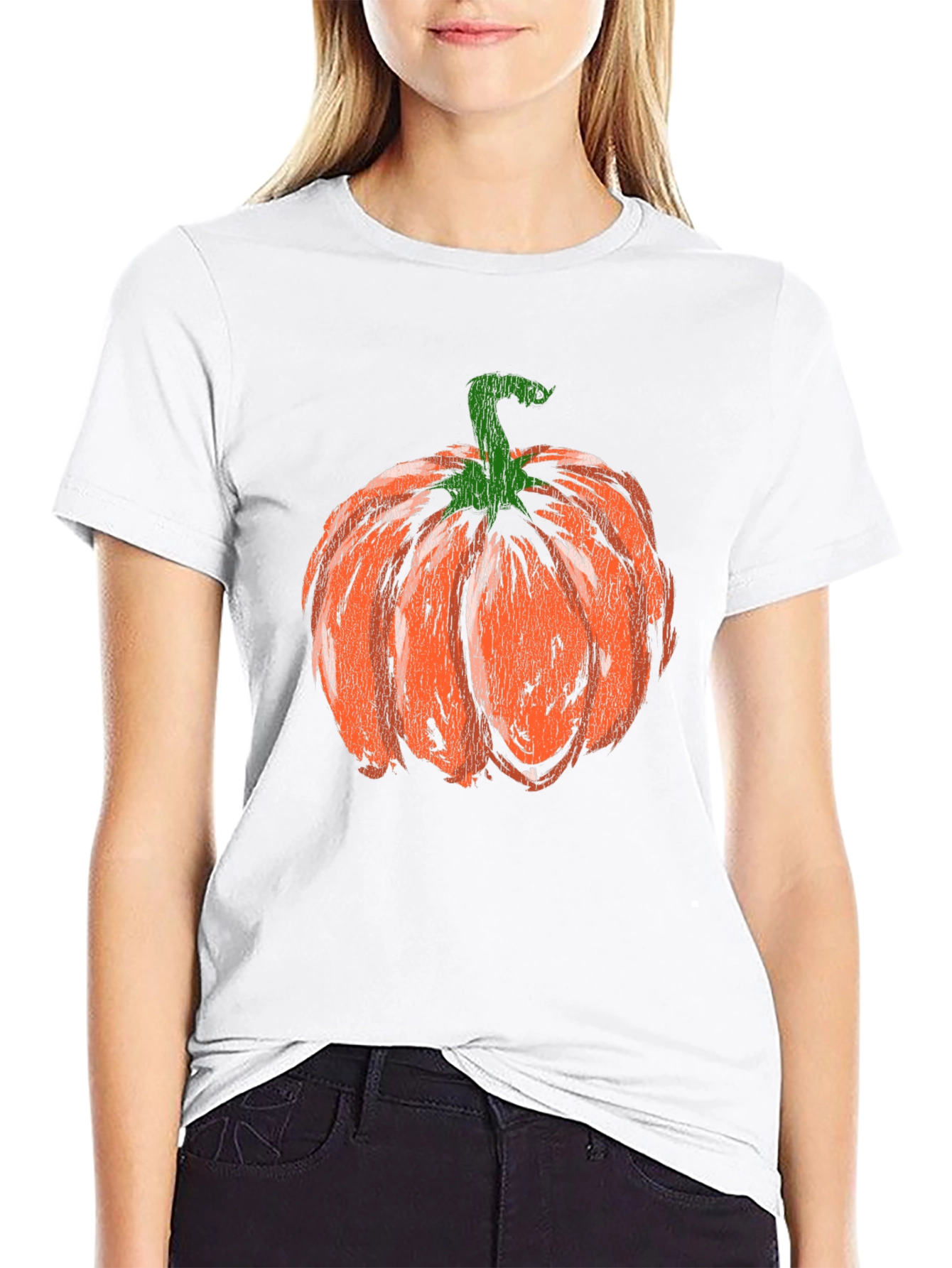 Pumpkin Graphic Tee - Halloween Fall Apparel
