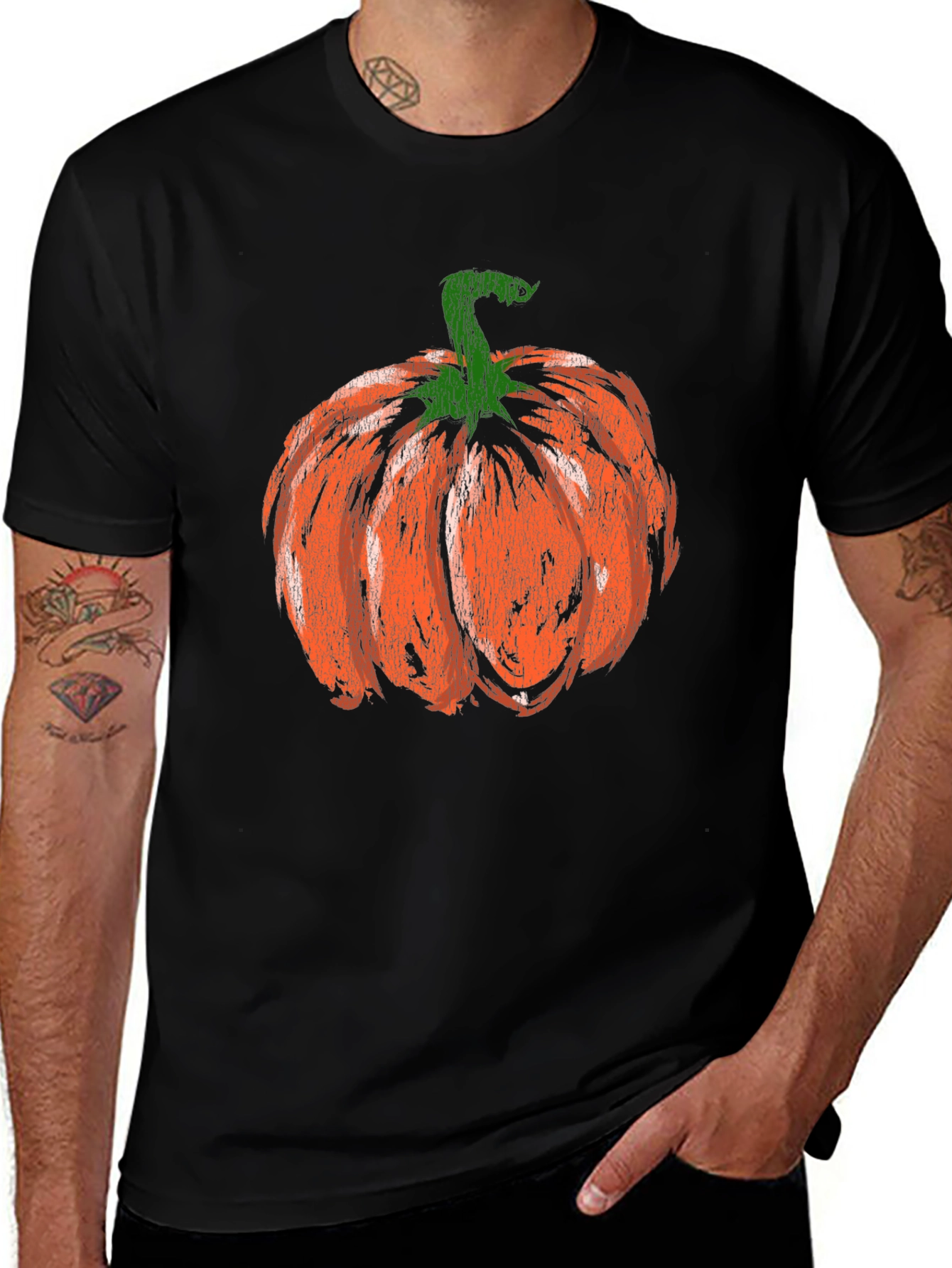 Pumpkin Graphic Tee - Halloween Fall Apparel