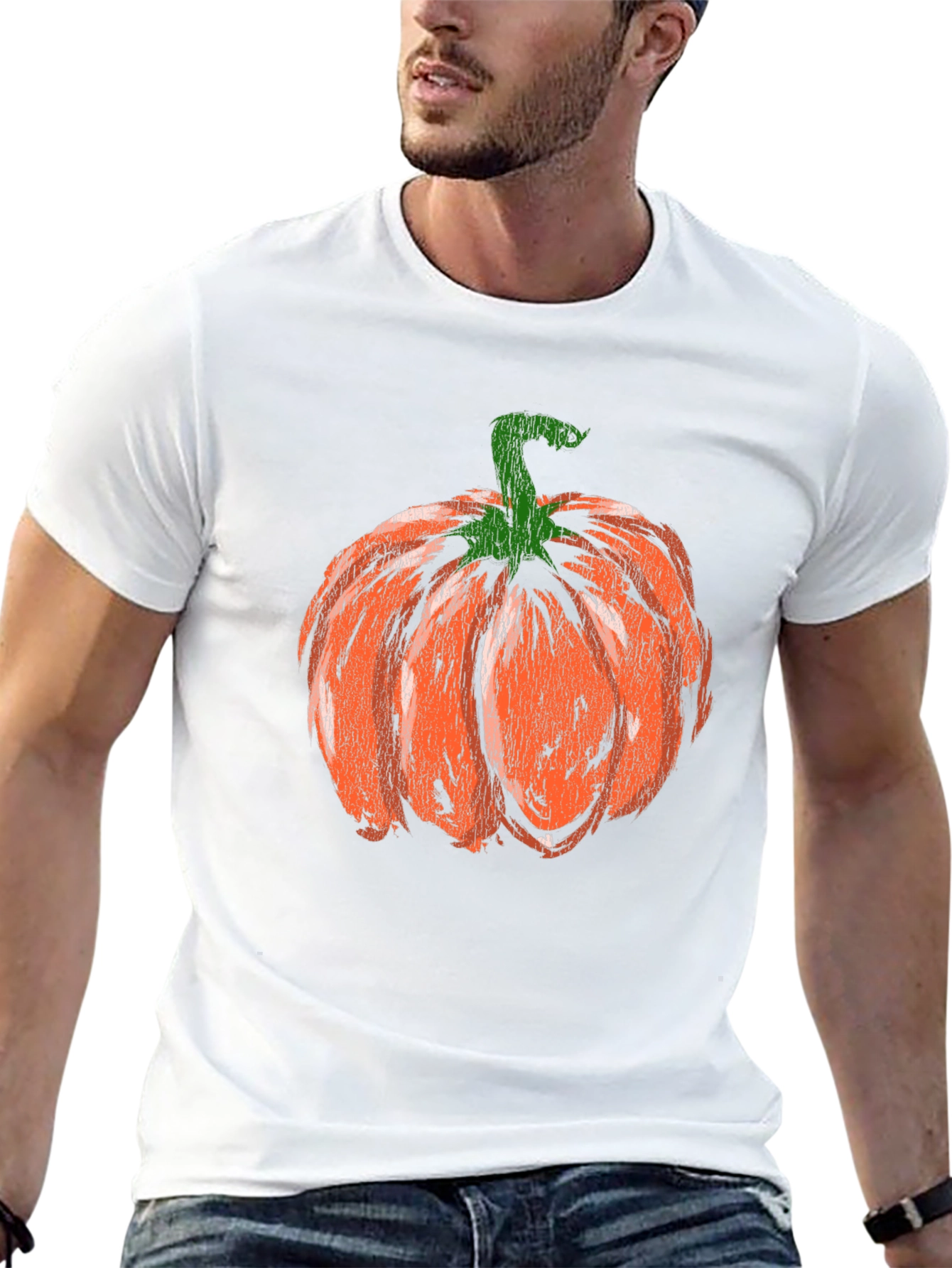 Pumpkin Graphic Tee - Halloween Fall Apparel