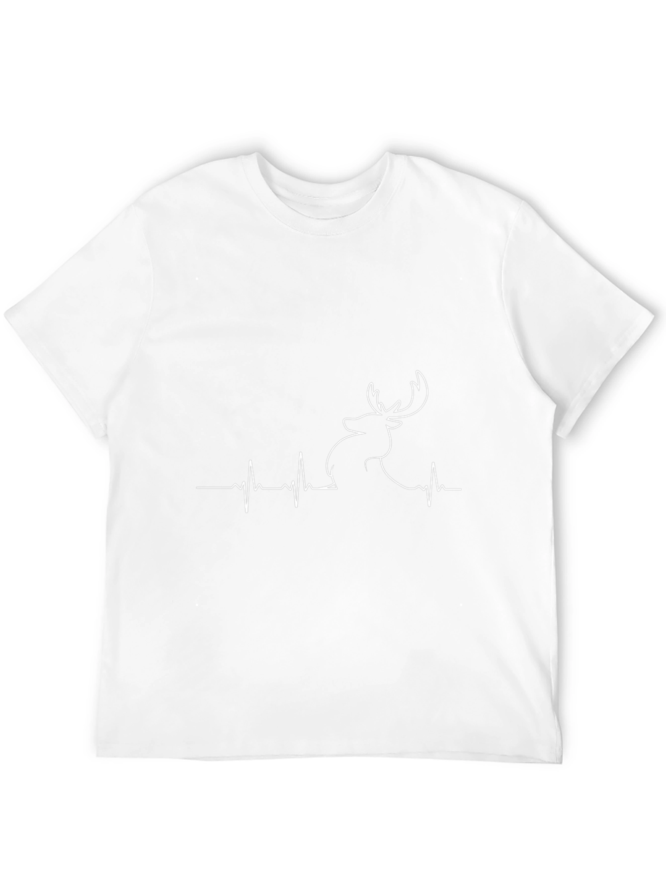 Heartbeat Deer Graphic Tee - Black