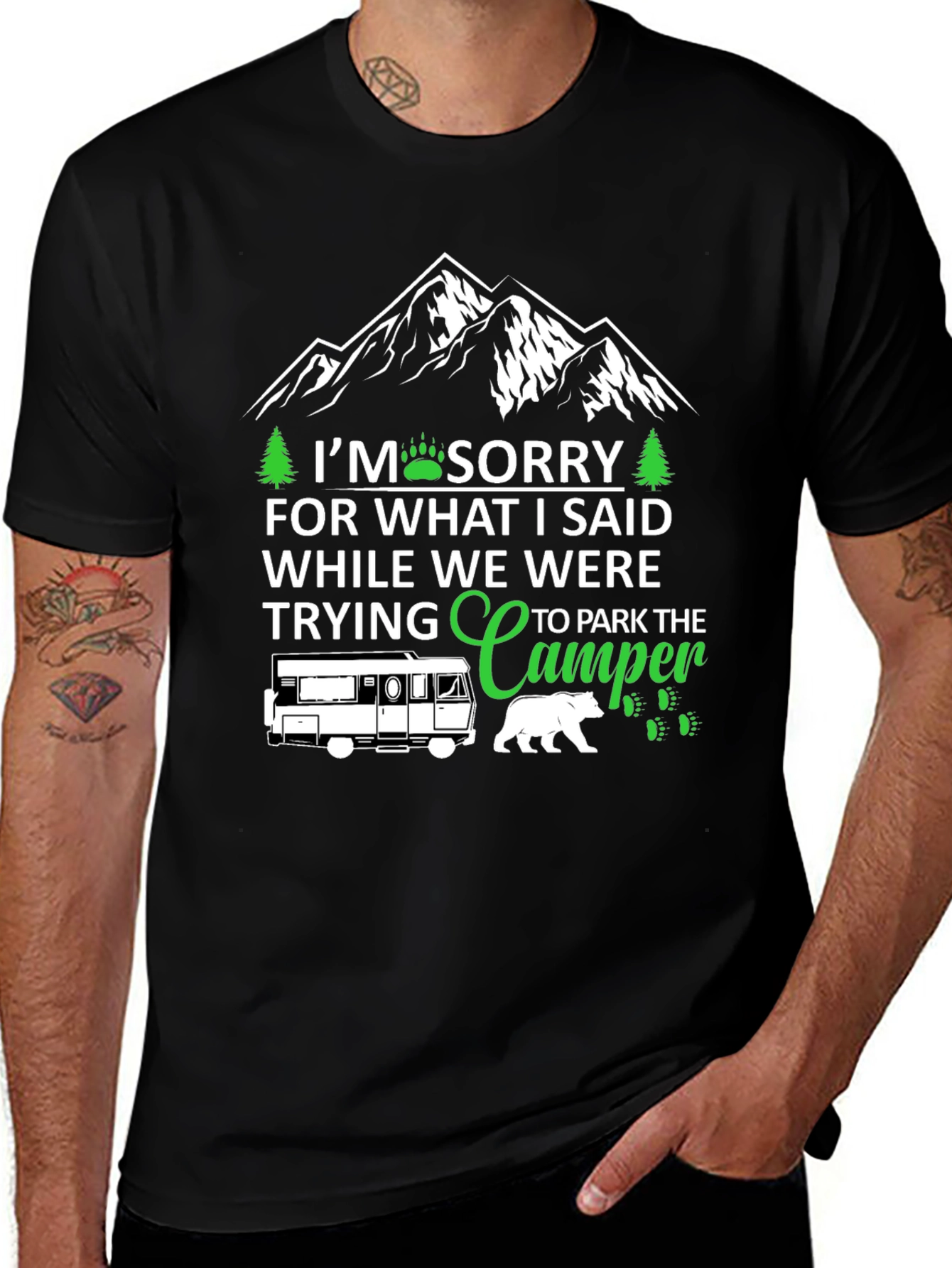Sorry While Parking Camper T-Shirt