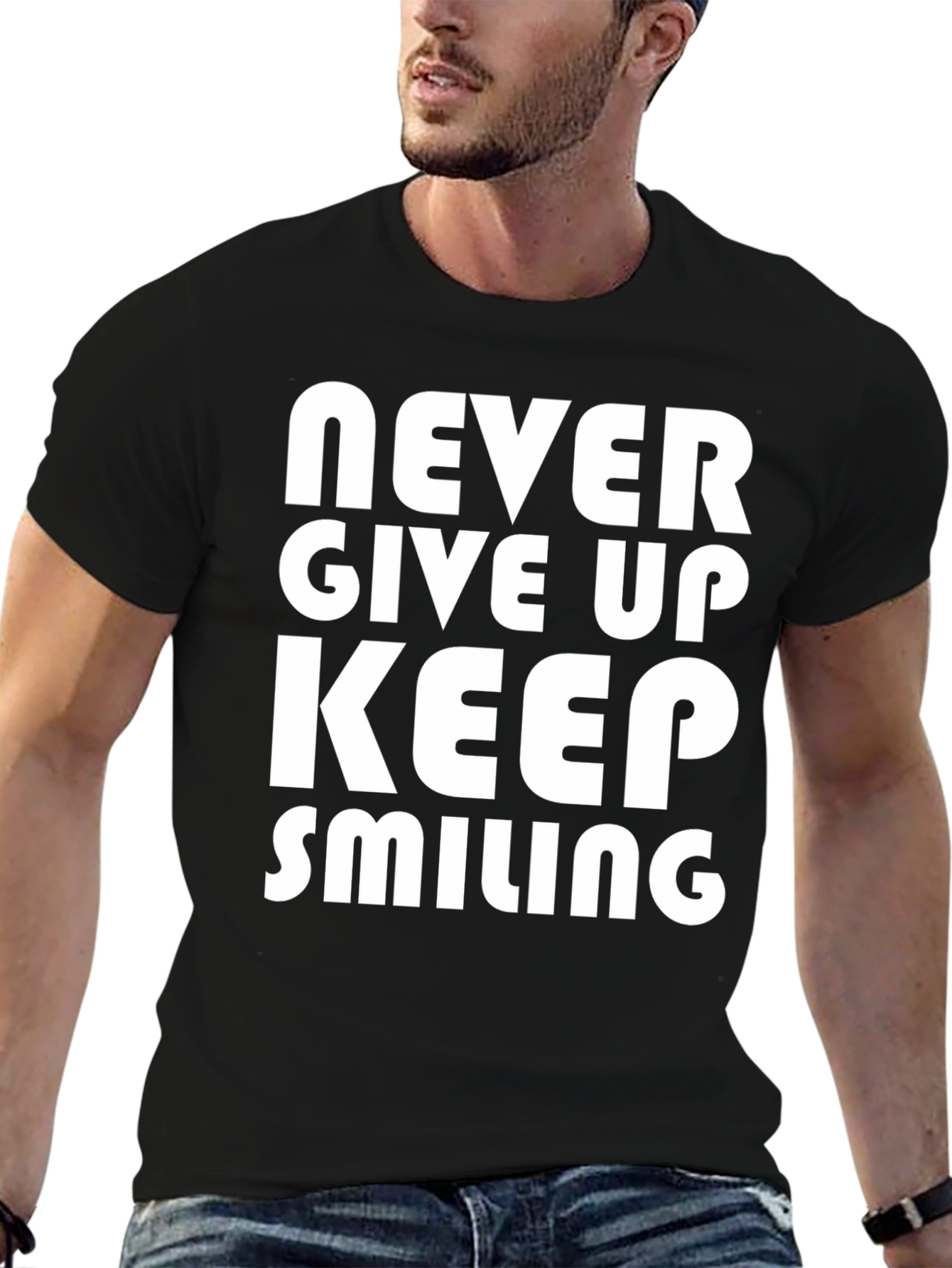 Never Give Up T-Shirt - Motivational Graphic Tee