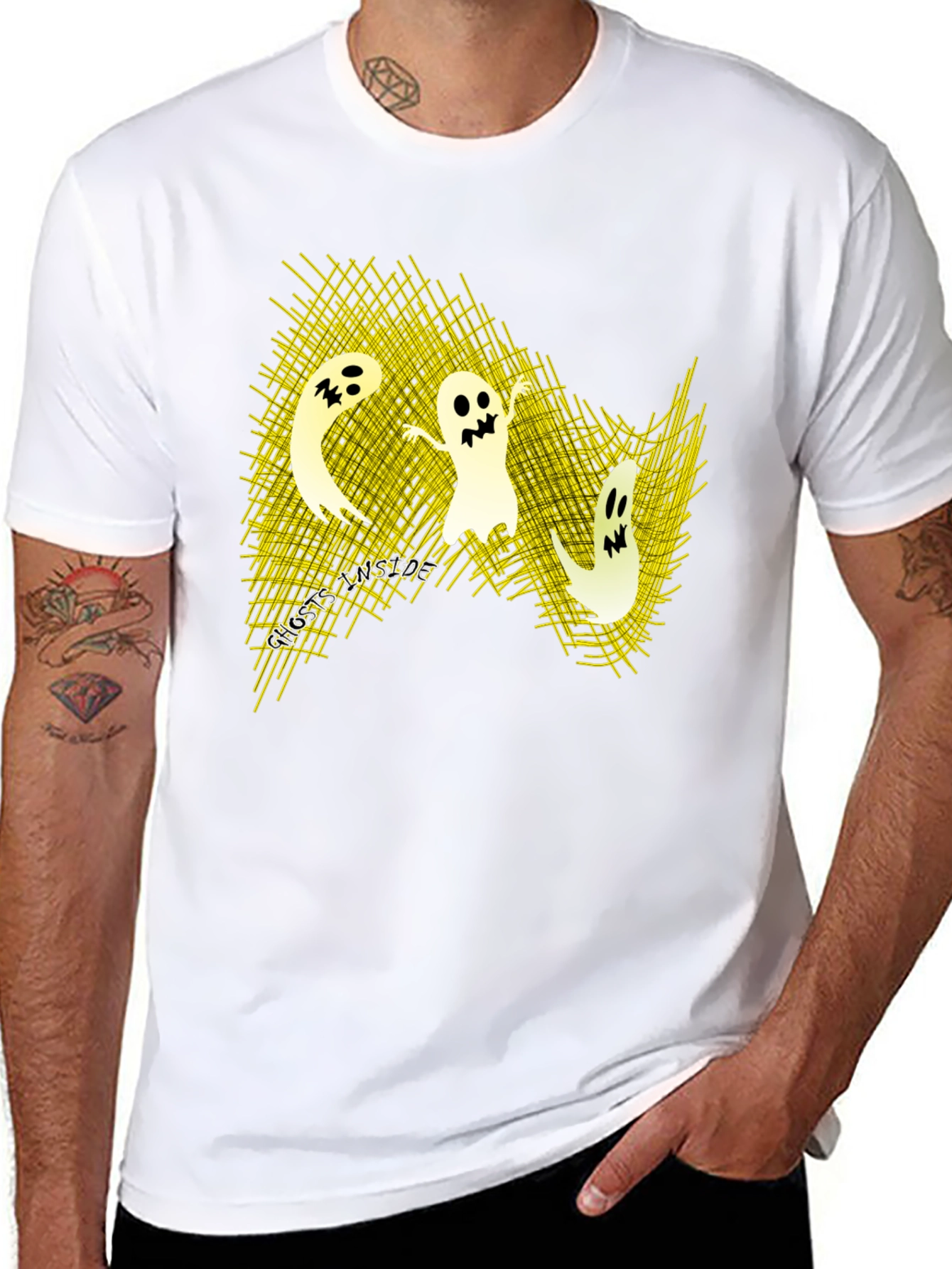 Spooky Ghosts T-Shirt - Halloween Fun