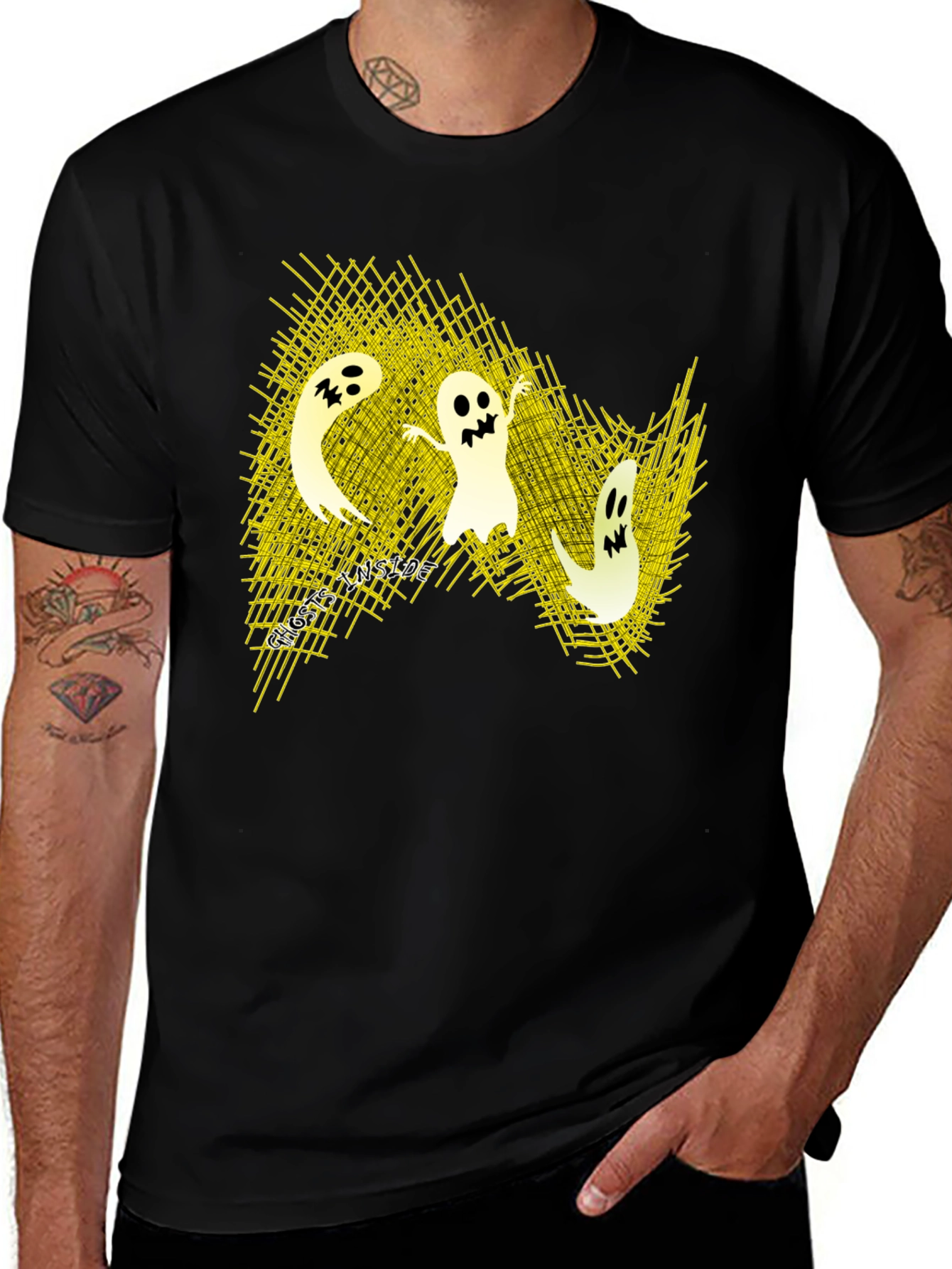 Spooky Ghosts T-Shirt - Halloween Fun