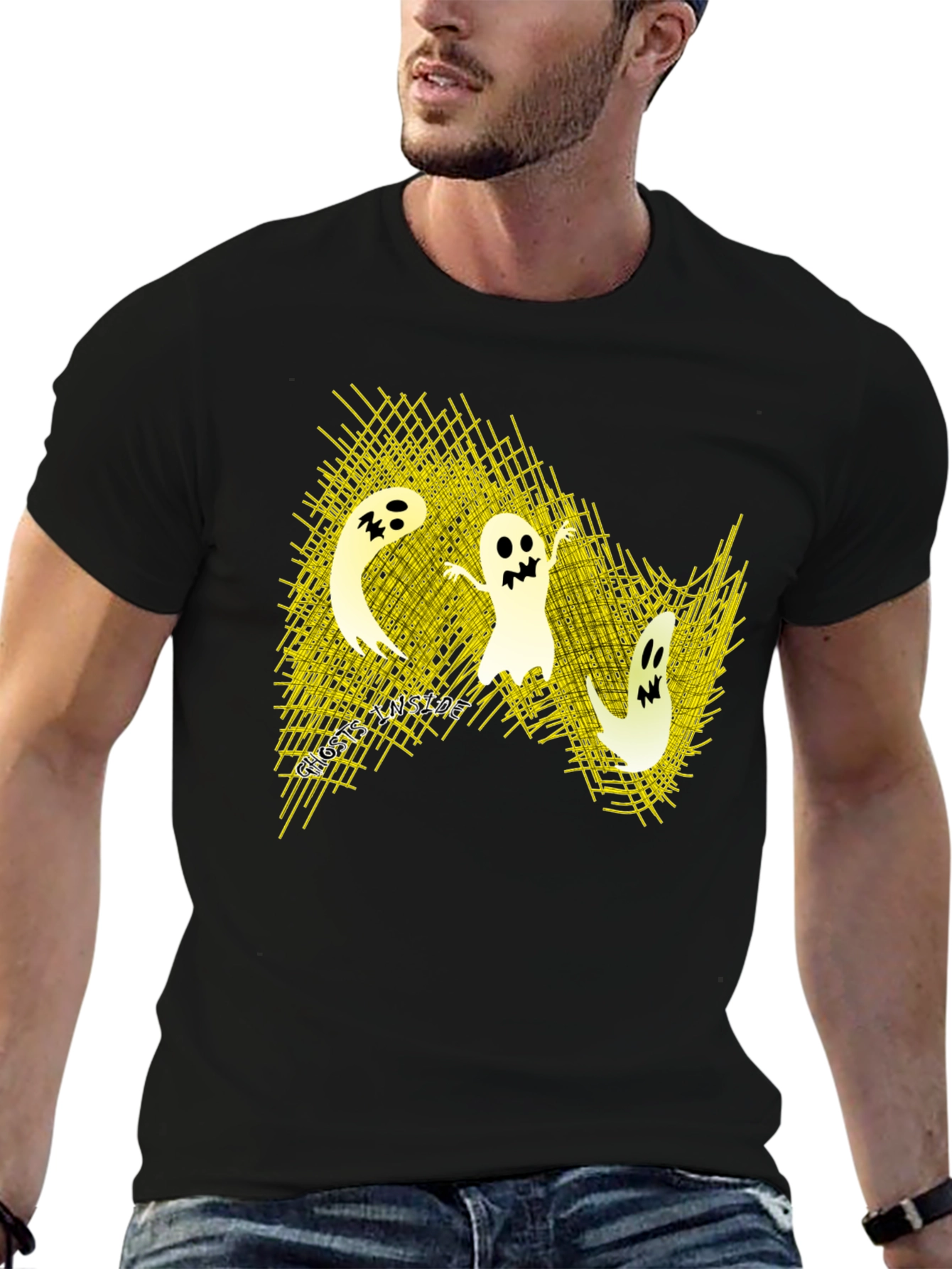 Spooky Ghosts T-Shirt - Halloween Fun