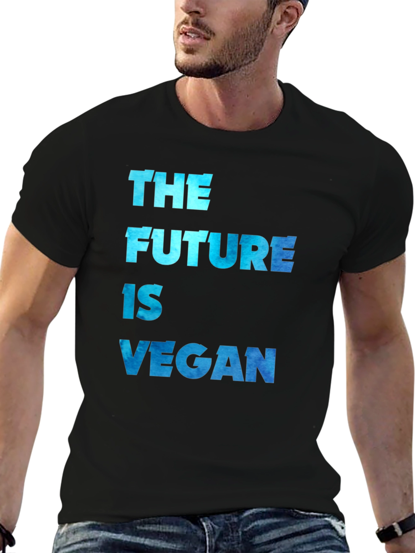 The Future is Vegan Black T-Shirt