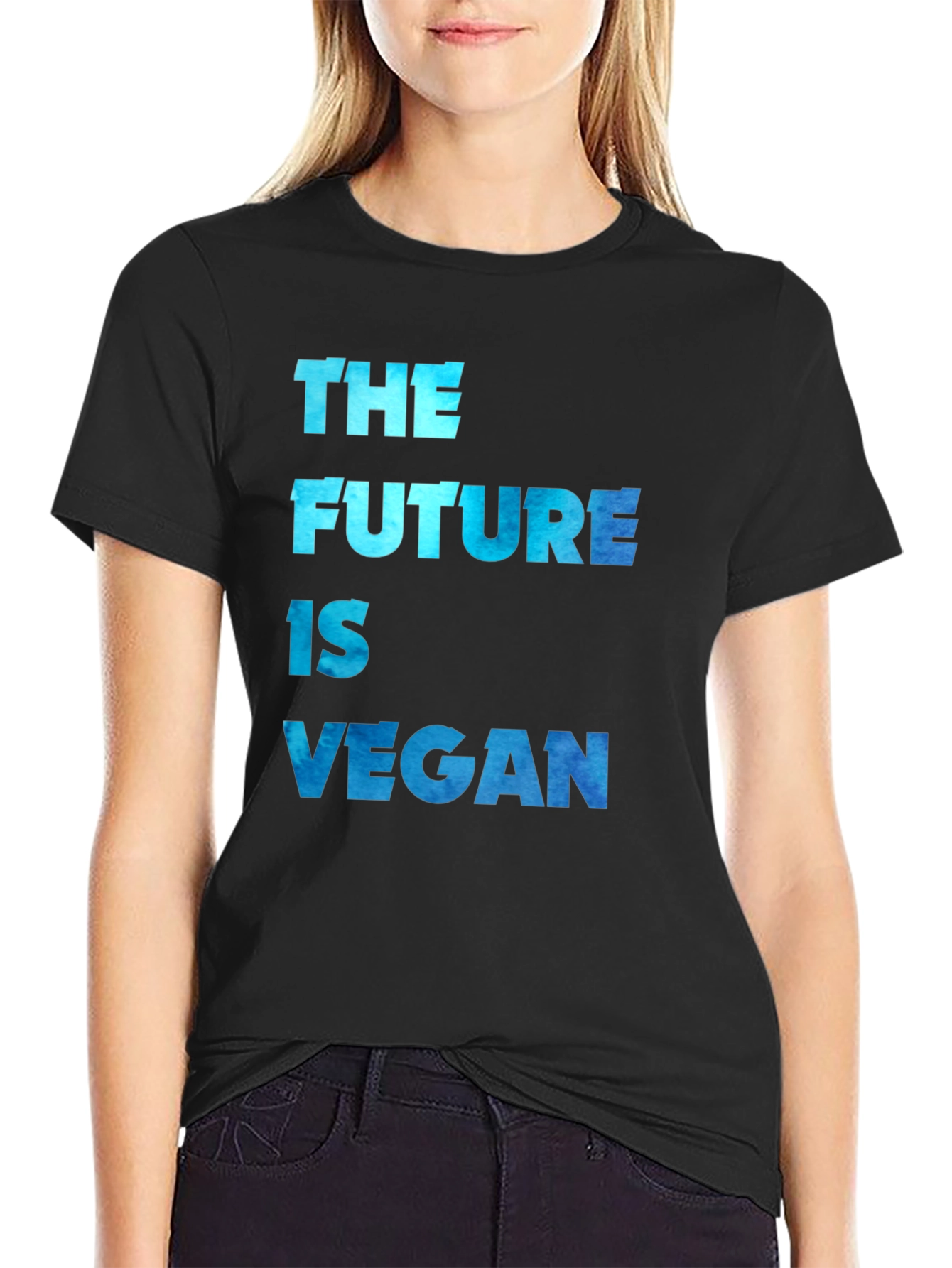The Future is Vegan Black T-Shirt