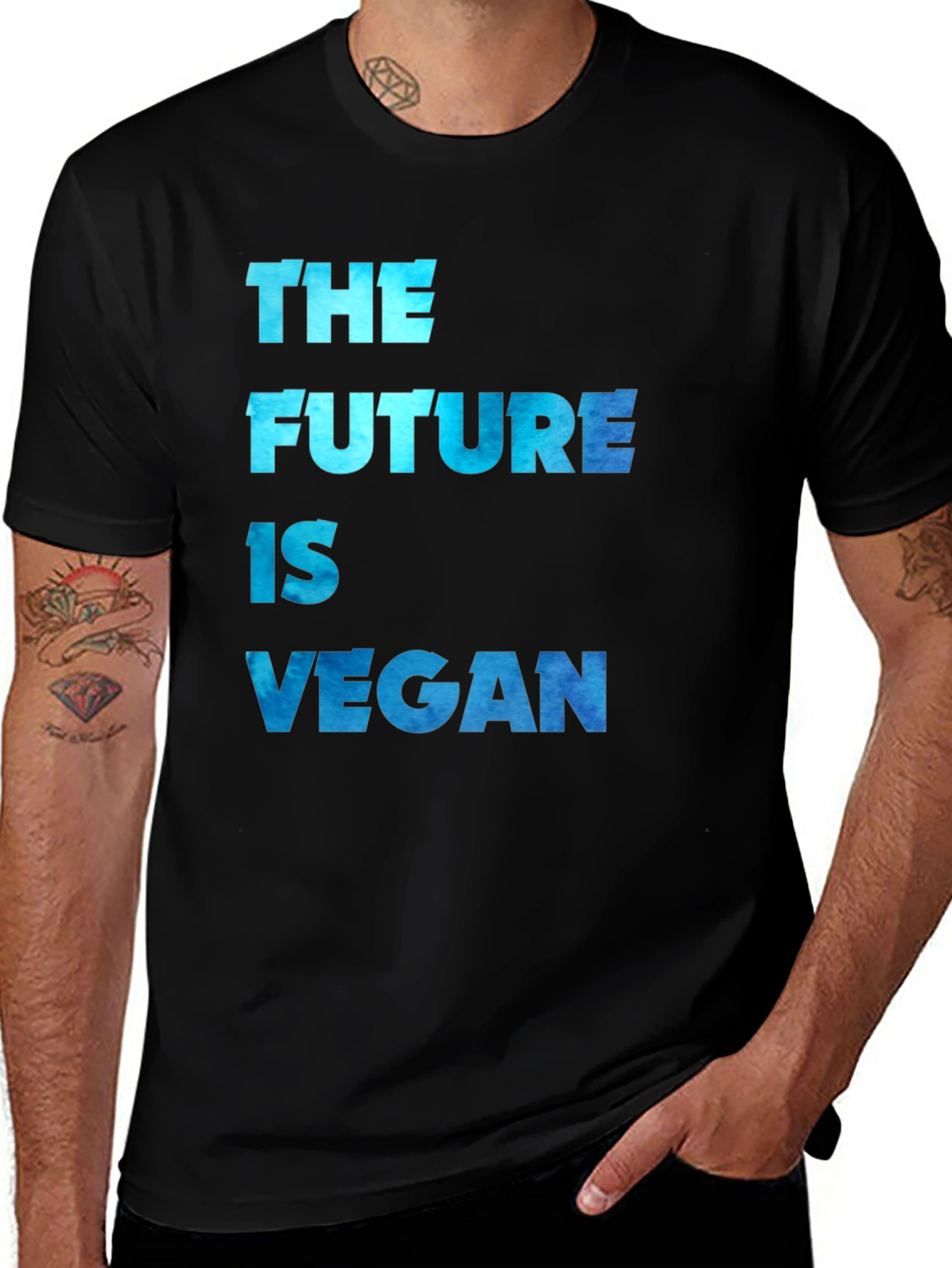 The Future is Vegan Black T-Shirt