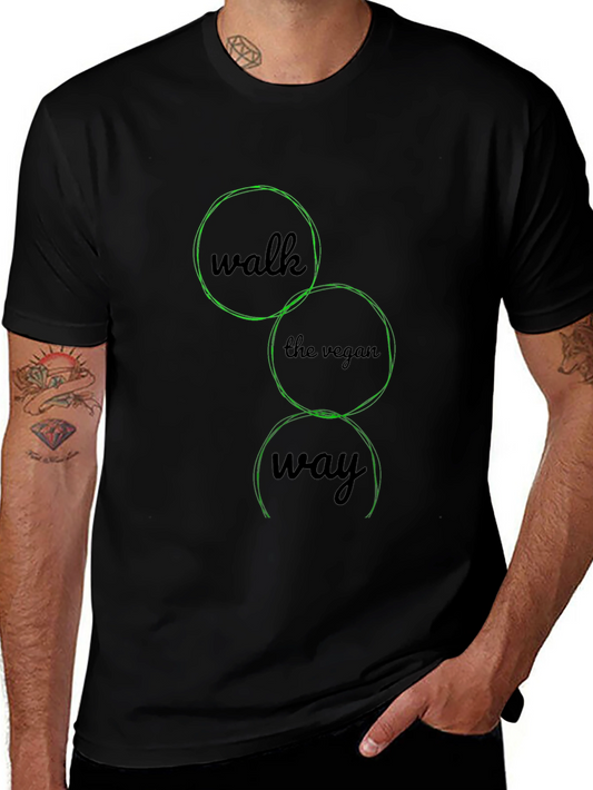 Vegan Way Black Graphic Tee