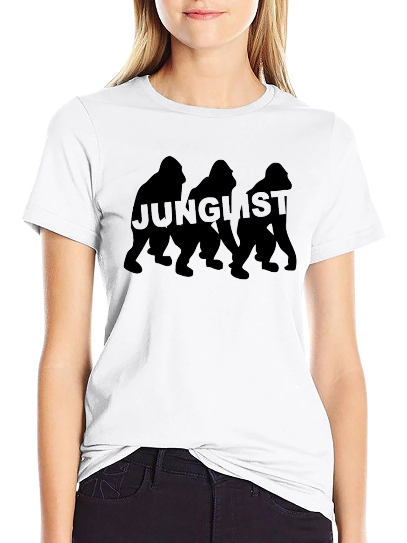 Junglist Gorilla Graphic Tee - Black