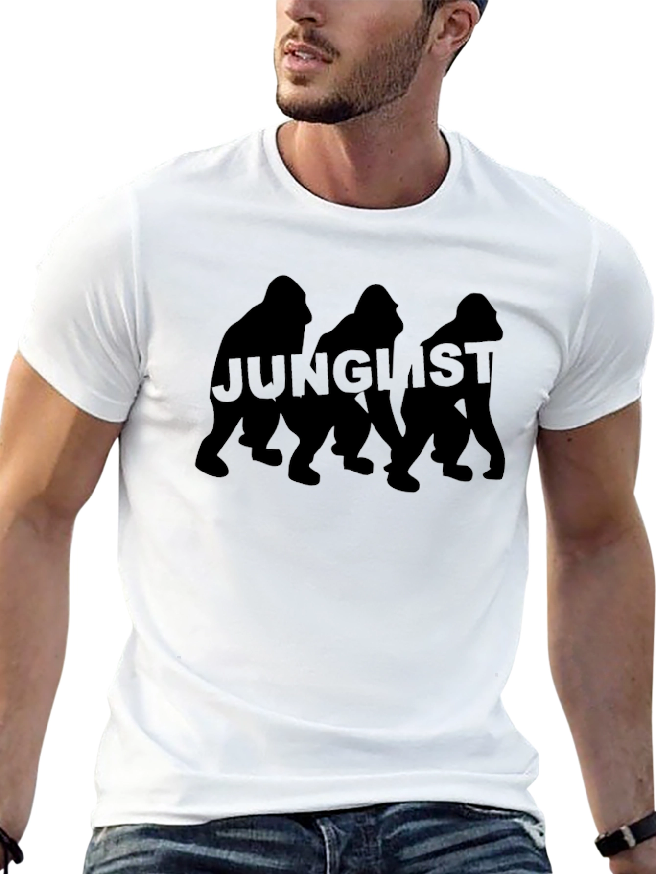 Junglist Gorilla Graphic Tee - Black