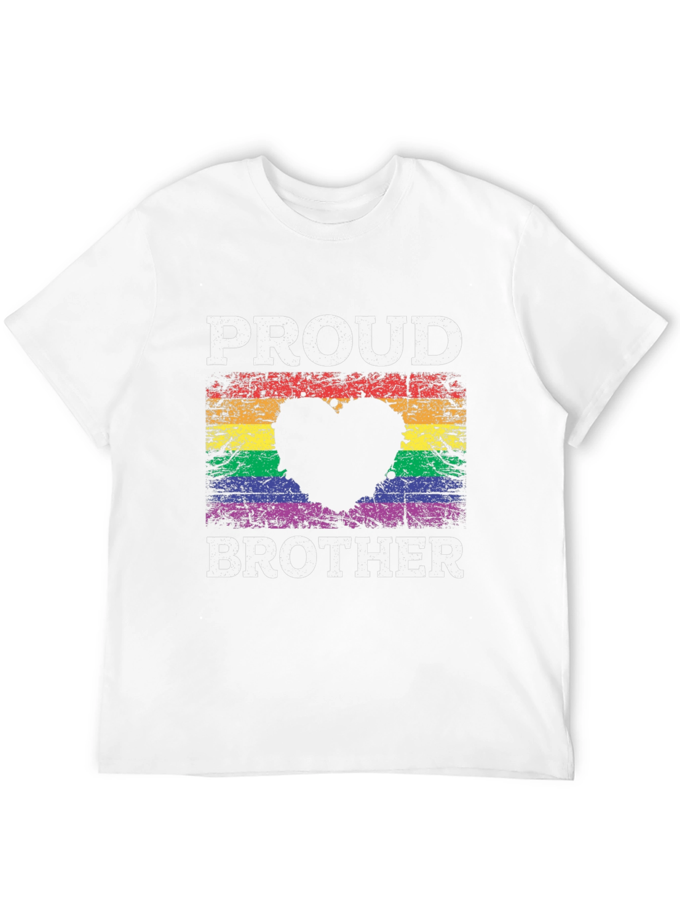 Proud Brother LGBT Heart T-Shirt