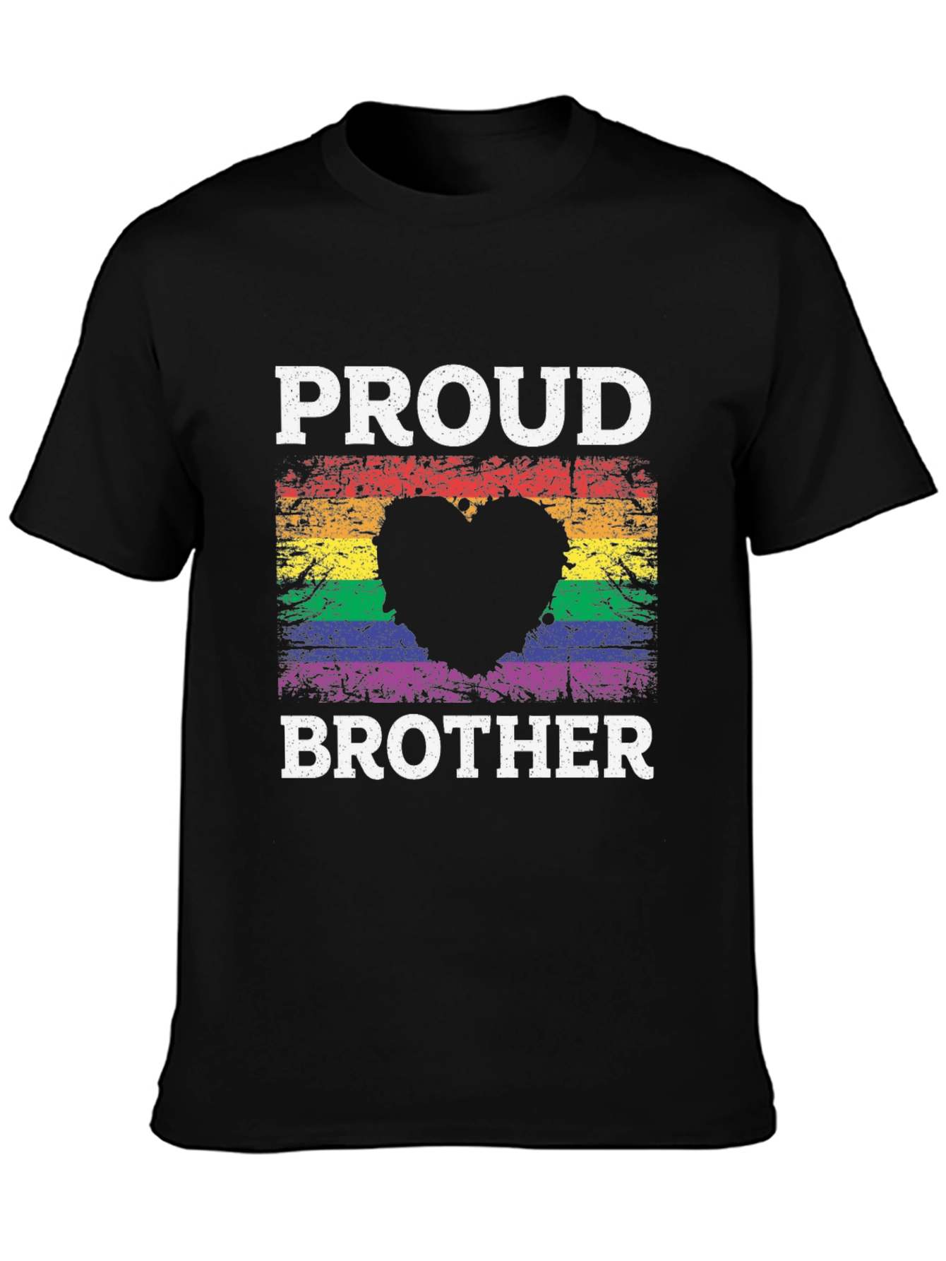 Proud Brother LGBT Heart T-Shirt