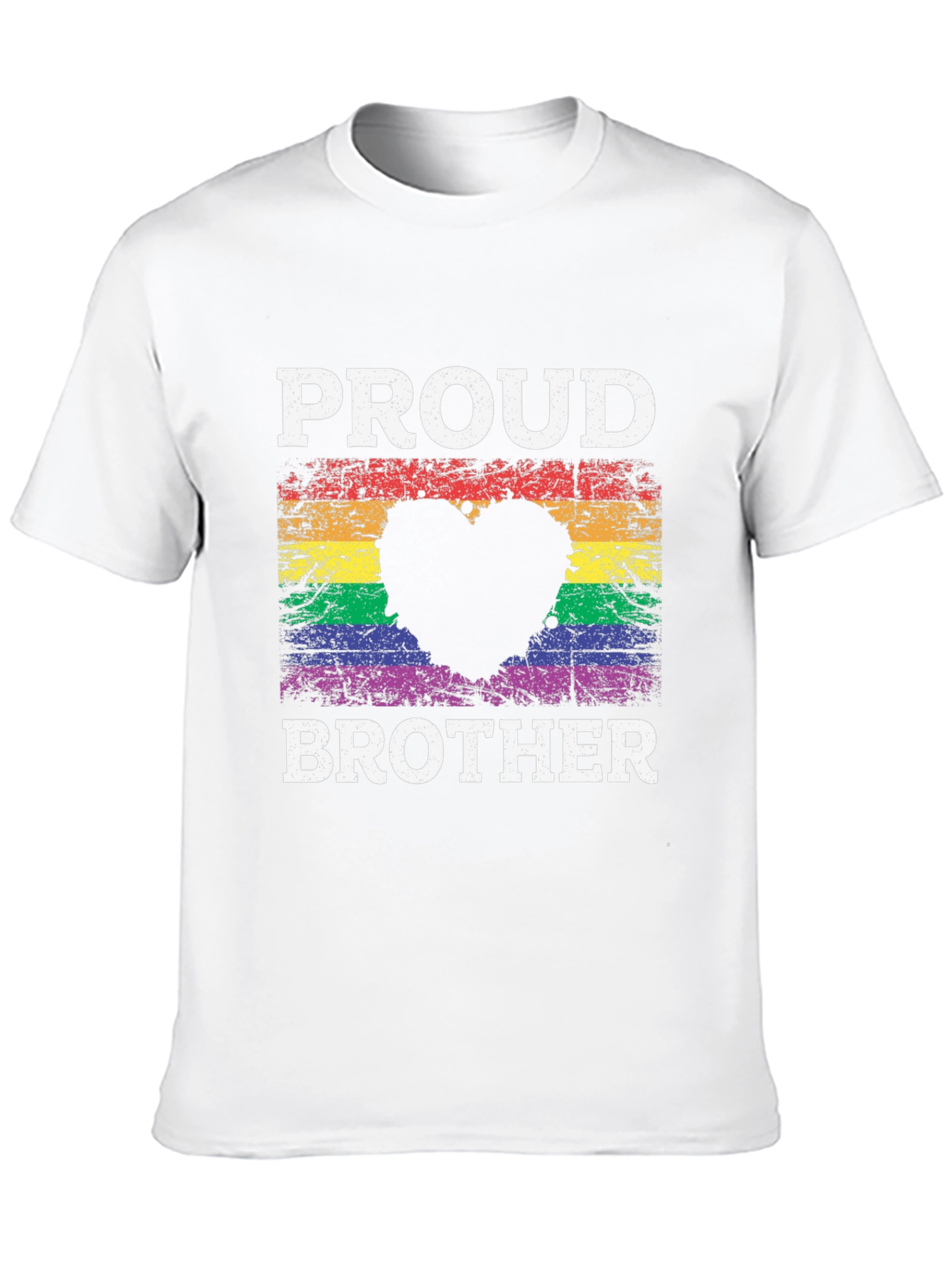 Proud Brother LGBT Heart T-Shirt