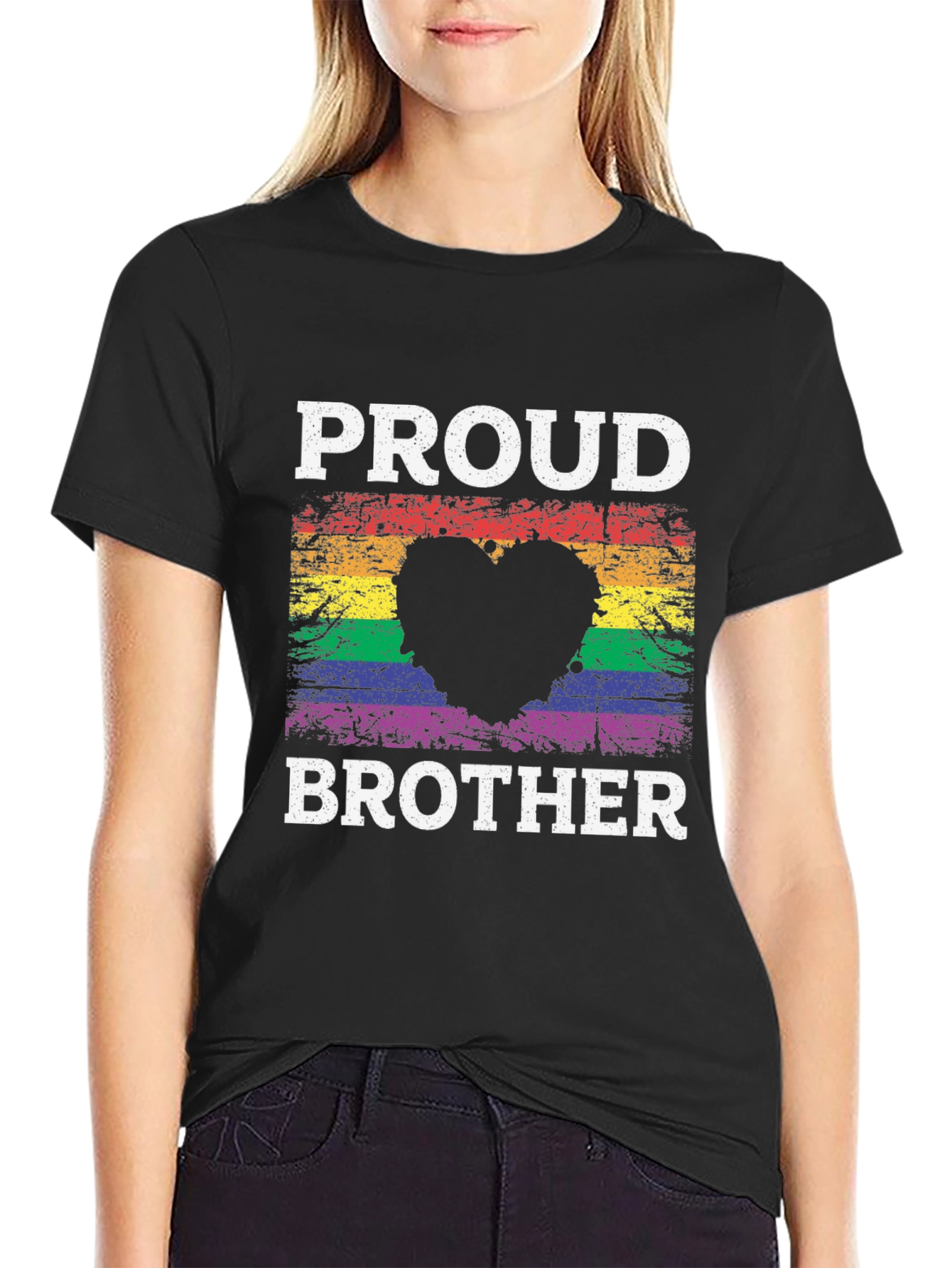 Proud Brother LGBT Heart T-Shirt