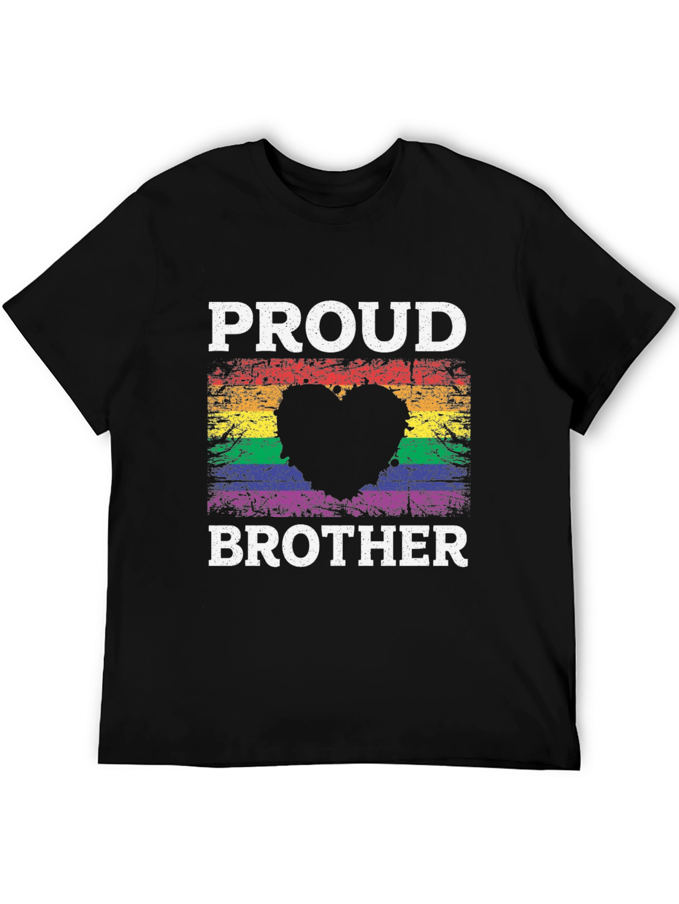 Proud Brother LGBT Heart T-Shirt