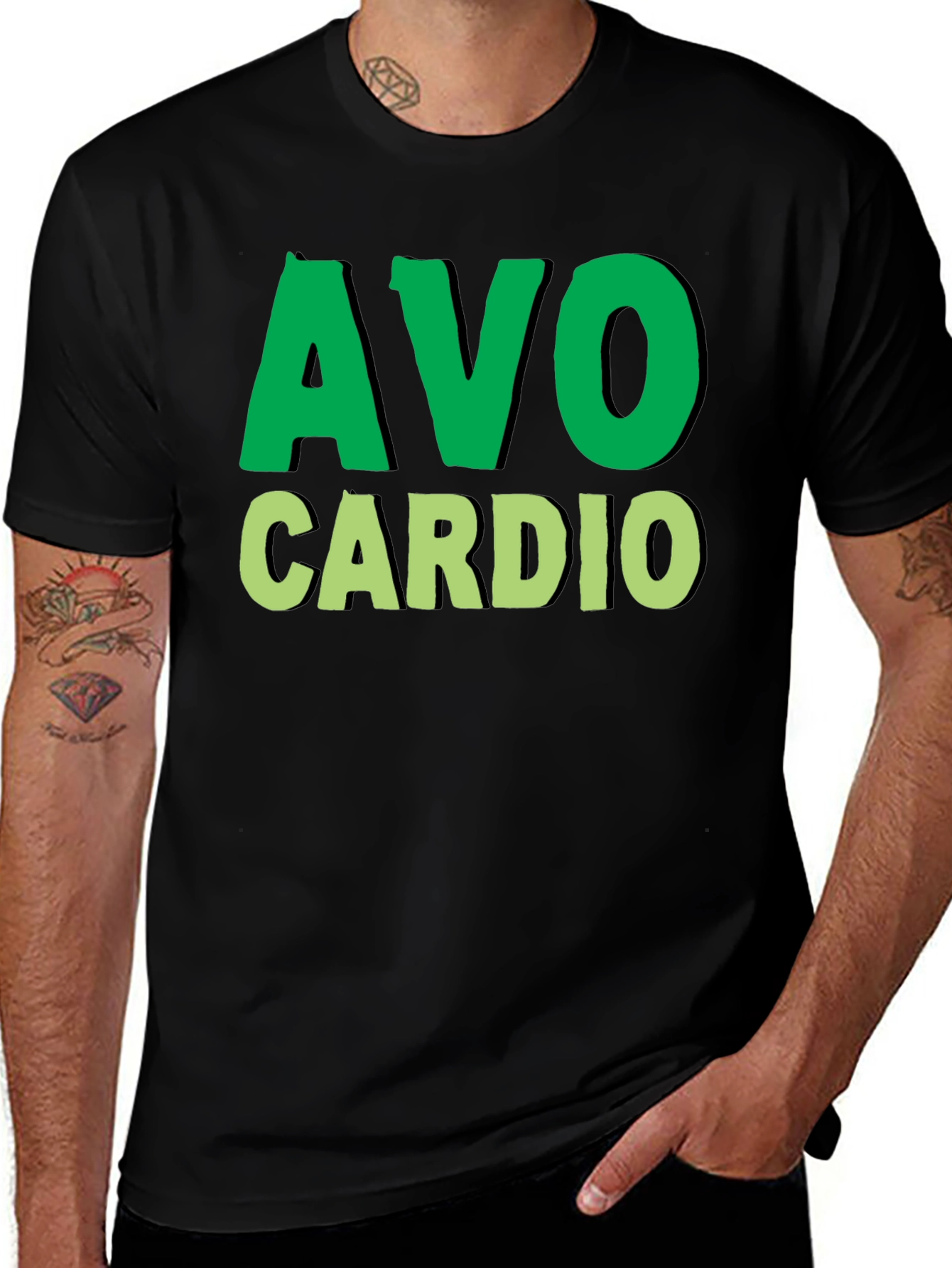 Avo Cardio T-Shirt - Fitness & Avocado Lover Tee
