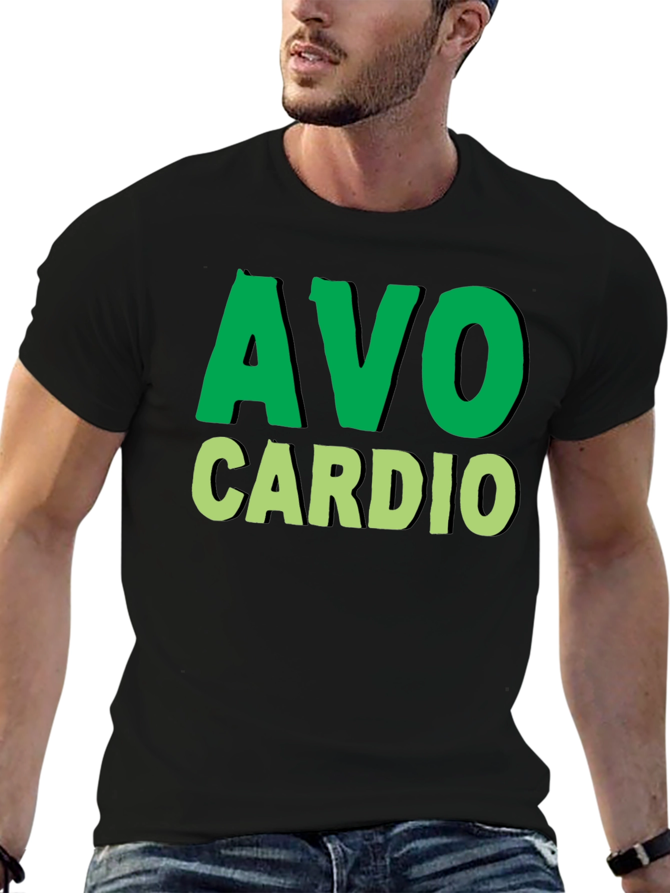 Avo Cardio T-Shirt - Fitness & Avocado Lover Tee