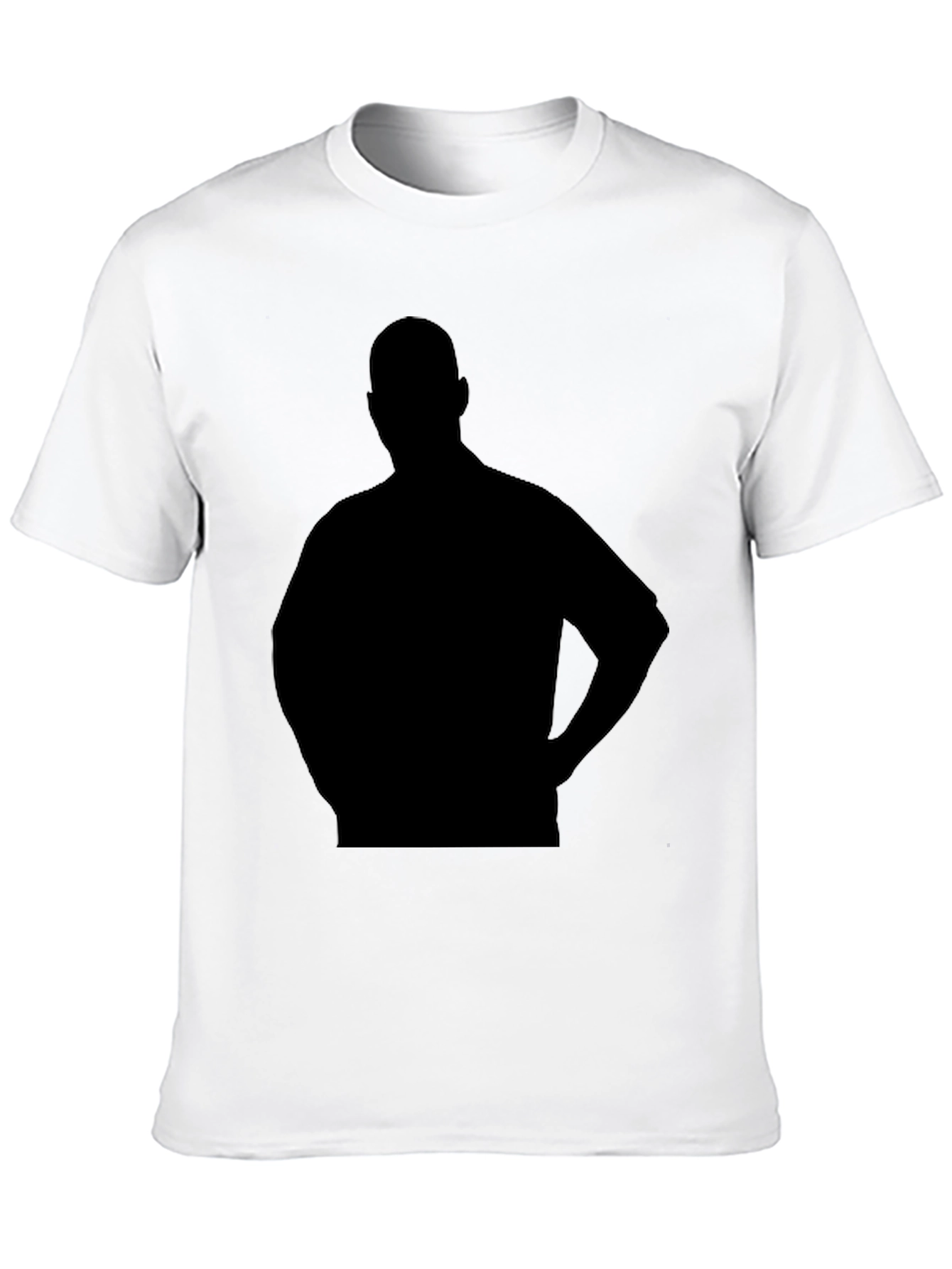 Mens Black Silhouette Graphic T-Shirt